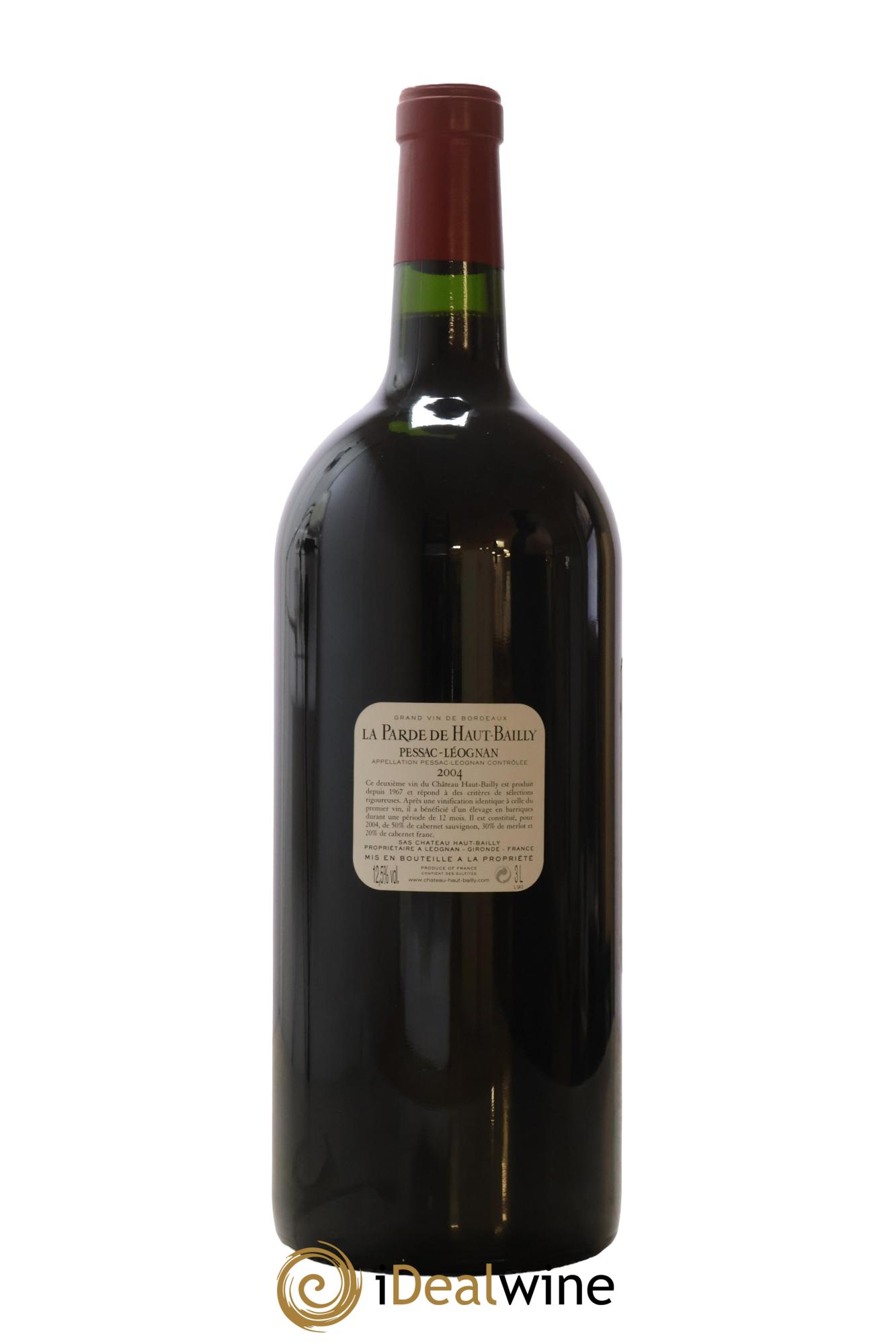 Haut Bailly II (Anciennement La Parde de Haut-Bailly) Second Vin 2004 - Lot de 1 double magnum - 2