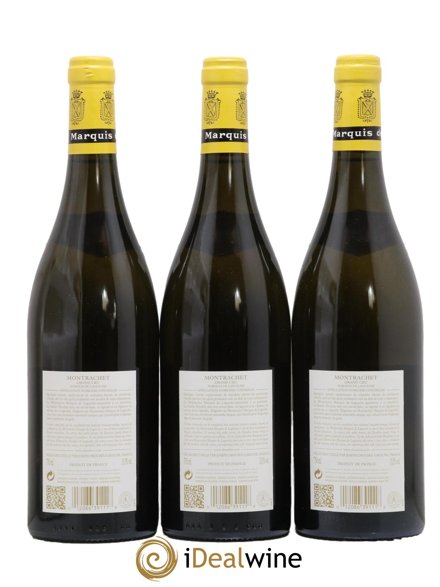 Montrachet Grand Cru Marquis de Laguiche Joseph Drouhin 2015 - Posten von 3 Flaschen - 1