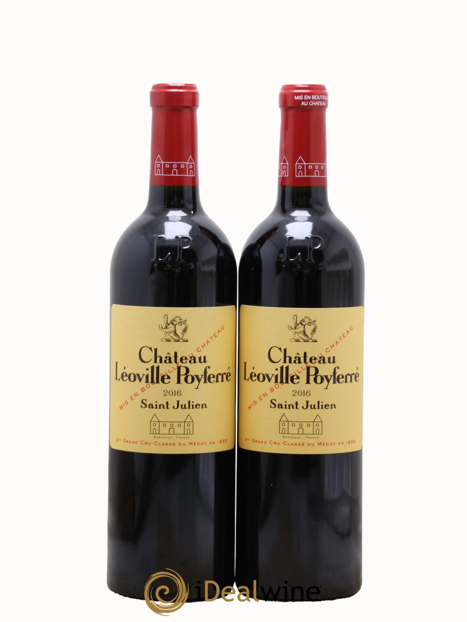 Château Léoville Poyferré 2ème Grand Cru Classé 2016 - Posten von 2 Flaschen - 0