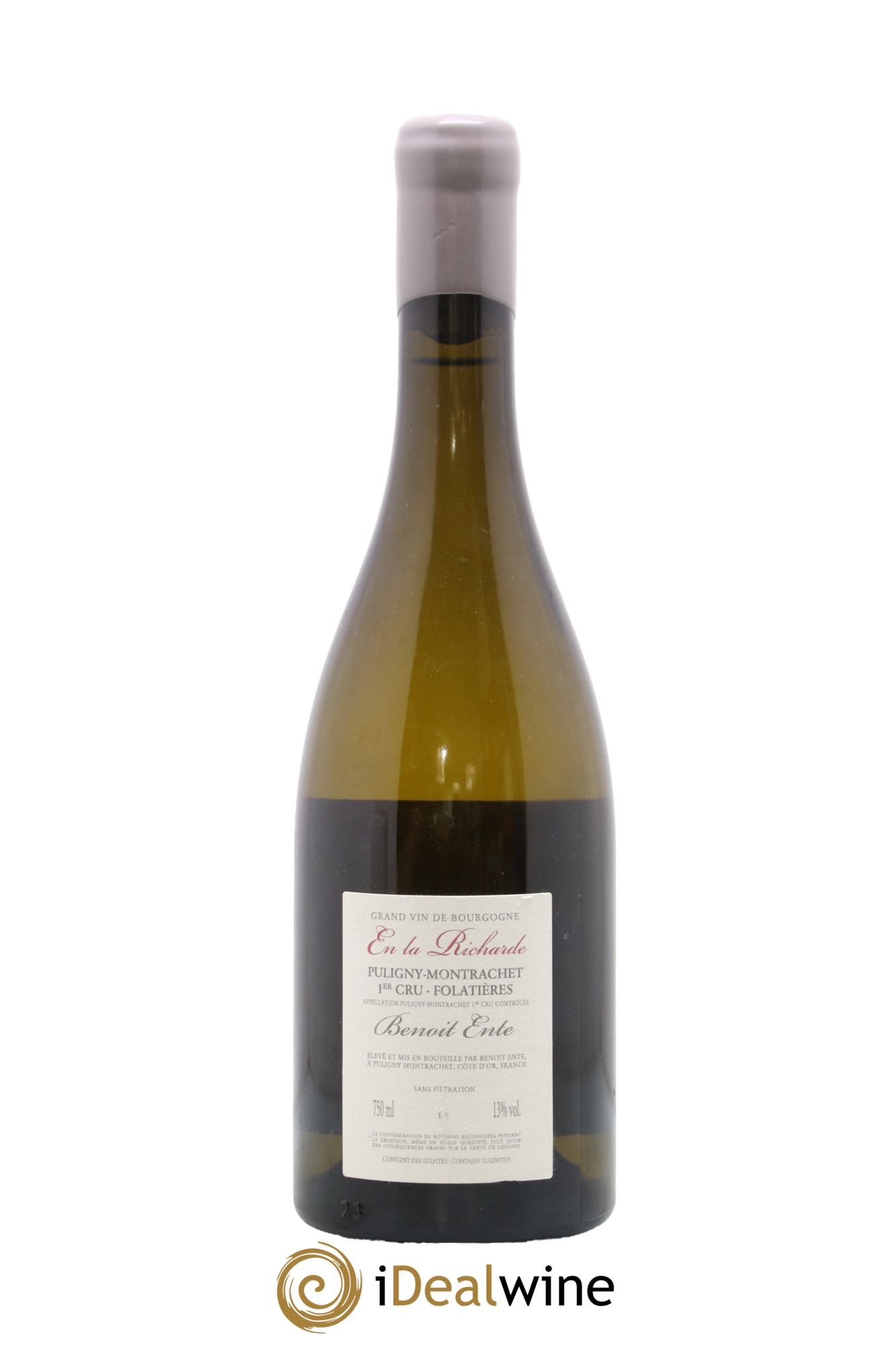 Puligny-Montrachet 1er Cru Folatières En la Richarde Benoit Ente 2015 - Lot de 1 bouteille - 1