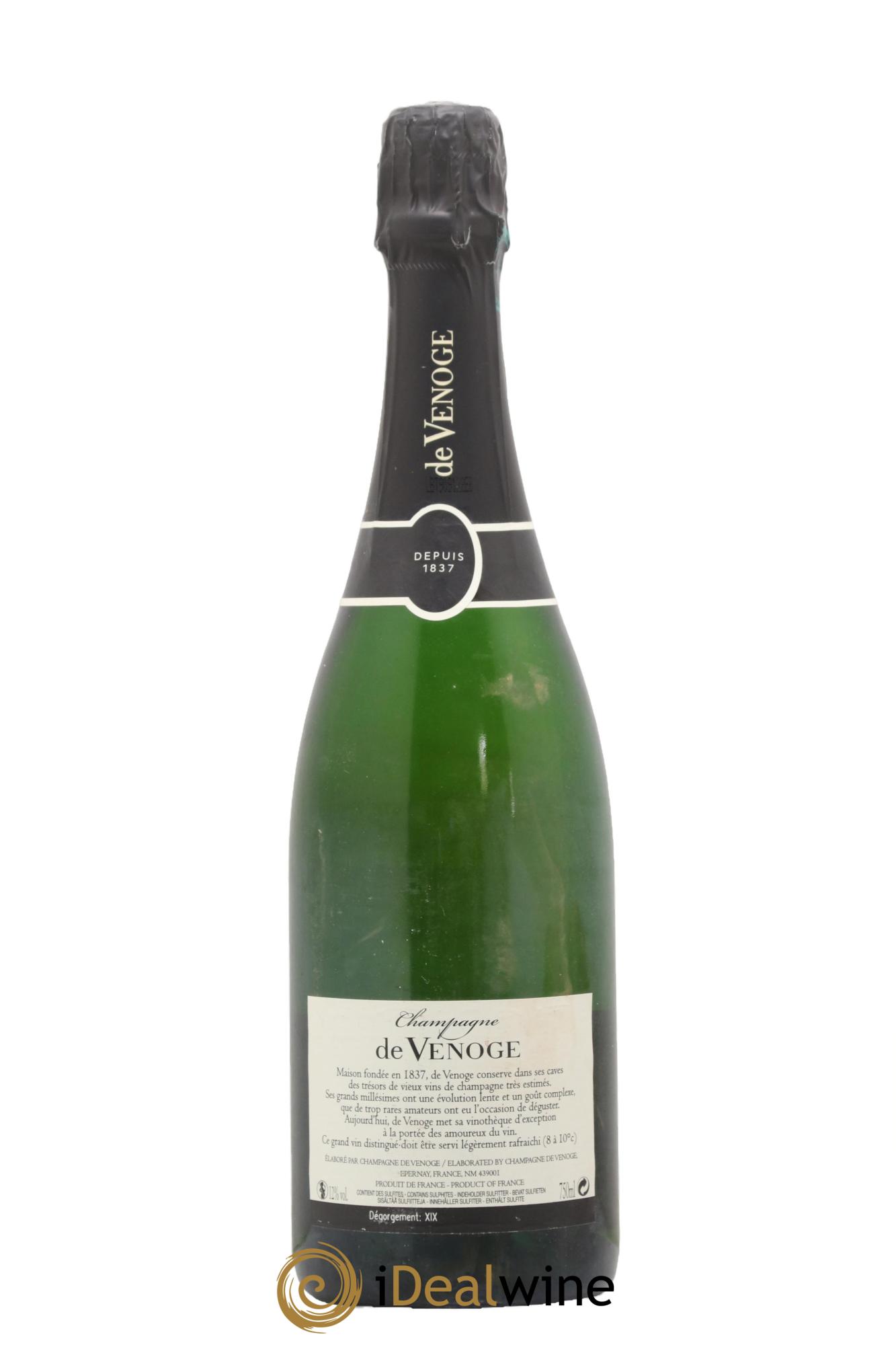 Champagne Extra Brut Champagne de Venoge 1979 - Lot de 1 bouteille - 2