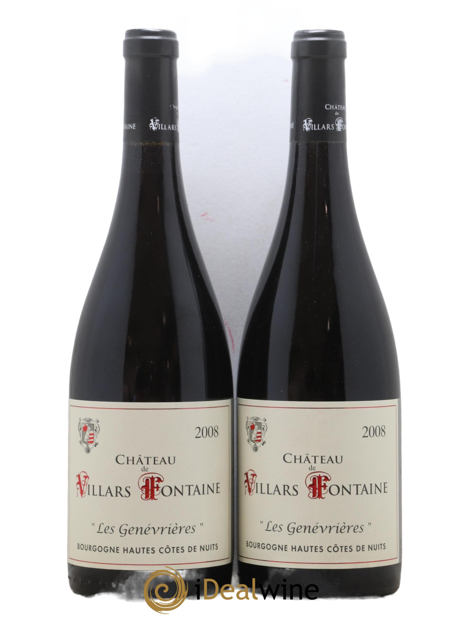 Hautes-Côtes de Nuits Les Genevrieres Domaine de Villars Fontaine 2008 - Lot de 2 bouteilles - 0