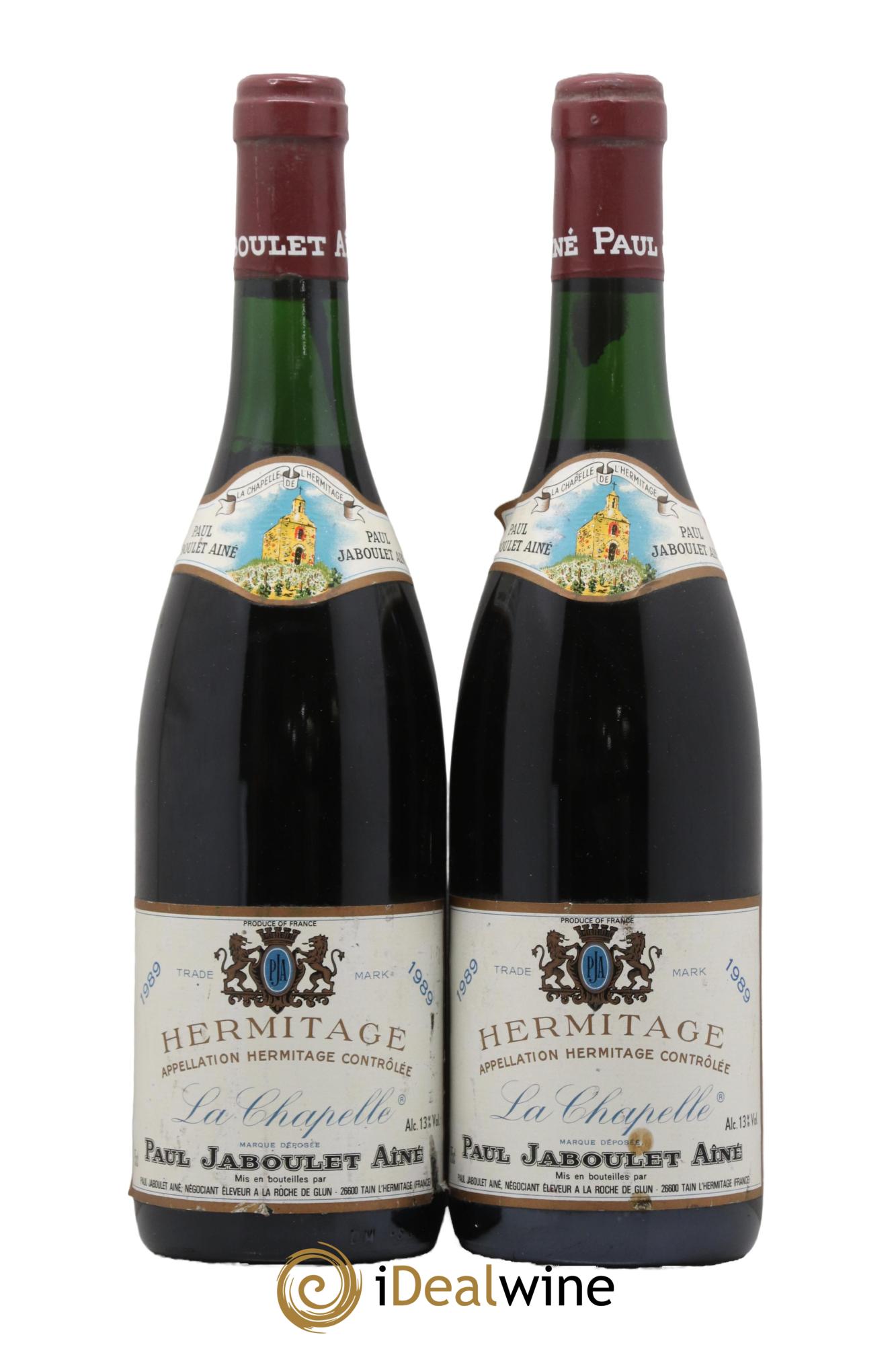 Hermitage La Chapelle Paul Jaboulet Ainé 1989 - Lotto di 2 bottiglie - 0