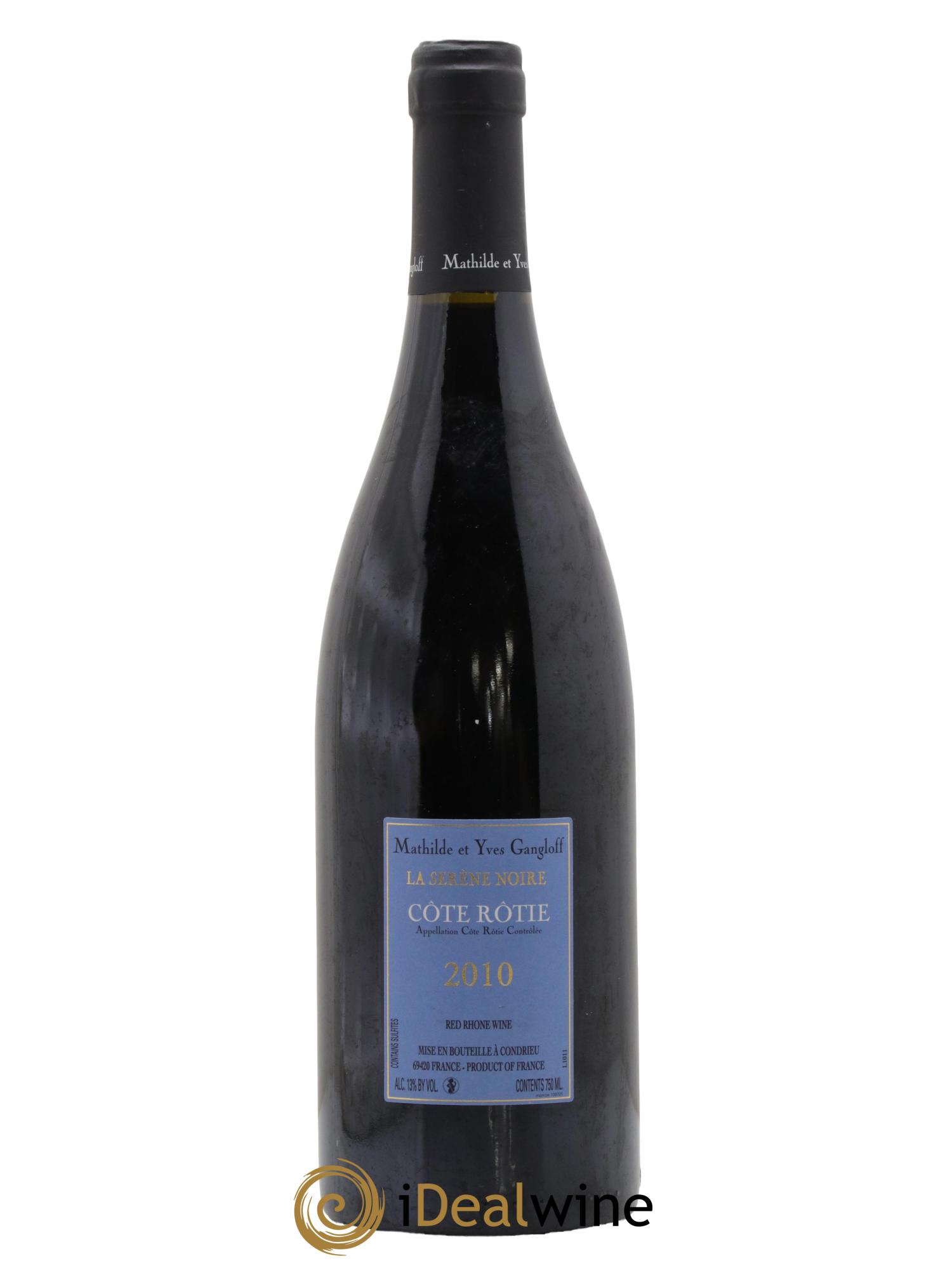 Côte-Rôtie La Sereine Noire Gangloff (Domaine) 2010 - Lot of 1 bottle - 1