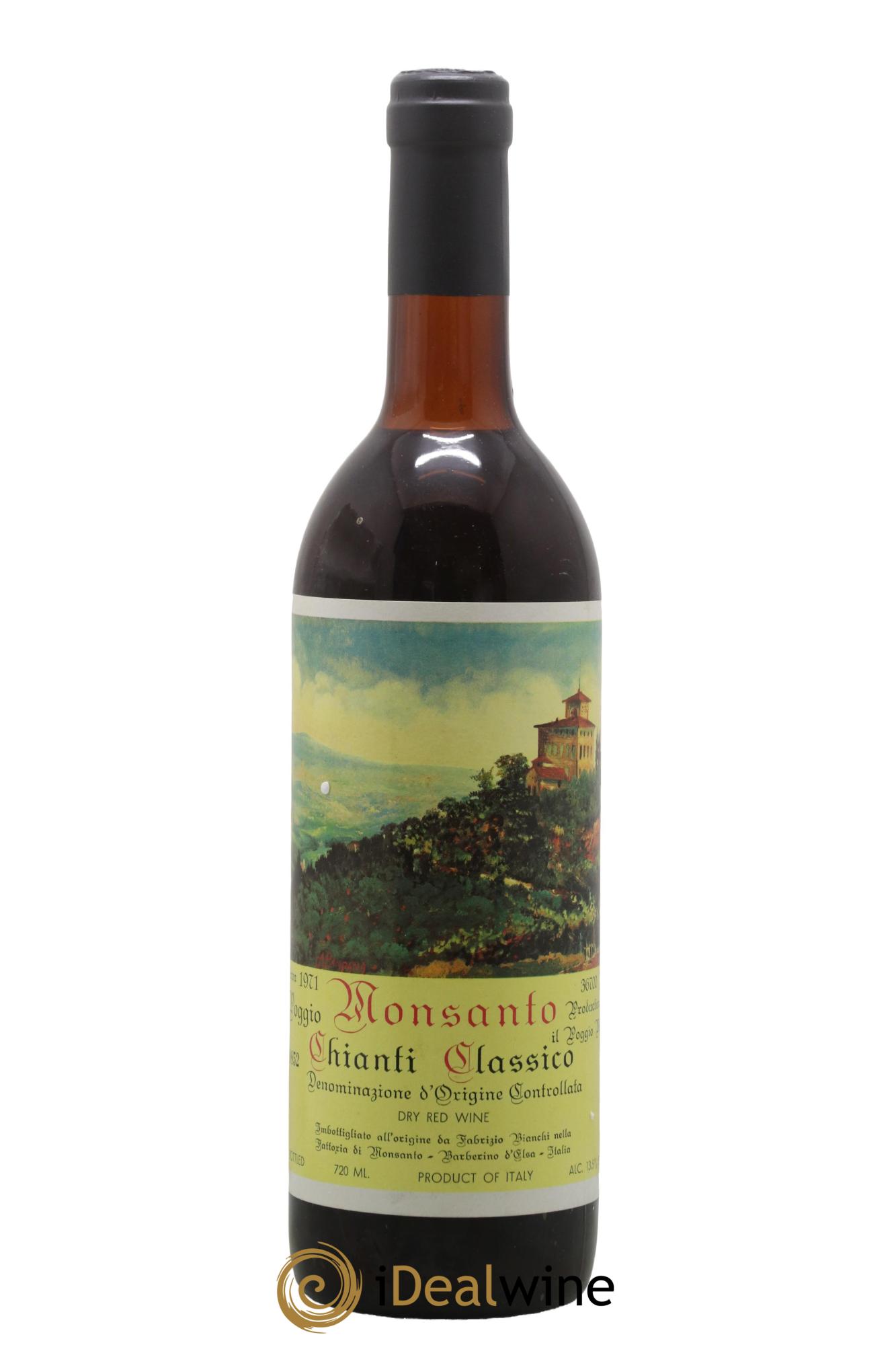 Chianti Classico DOCG Riserva Monsanto il Poggio 1971 - Lotto di 1 bottiglia - 0