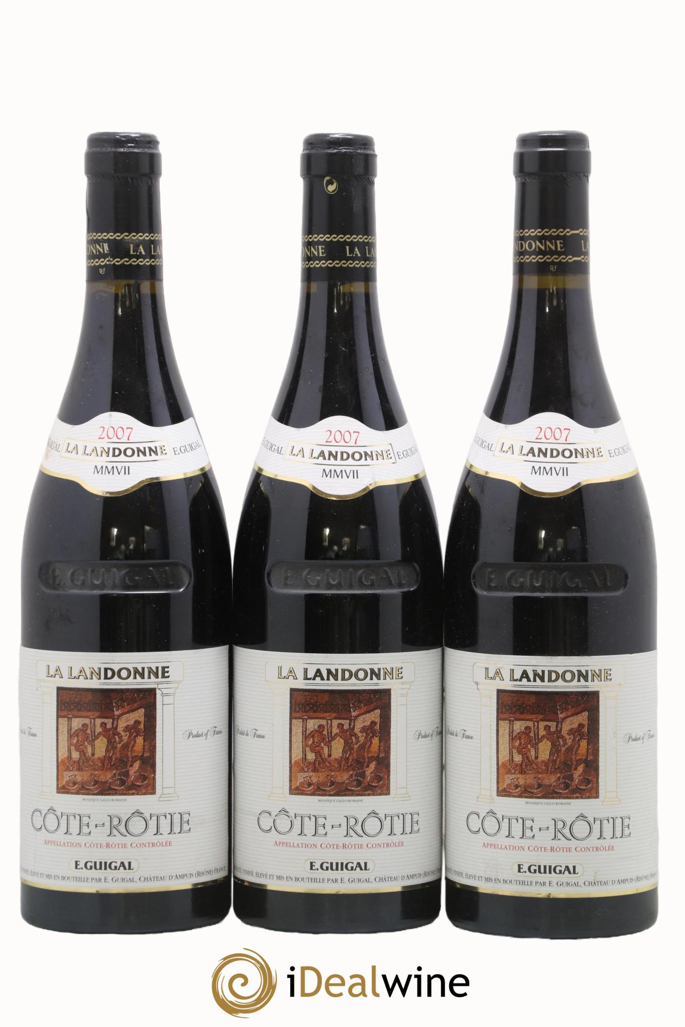 Côte-Rôtie La Landonne Guigal 2007 - Lotto di 3 bottiglie - 0