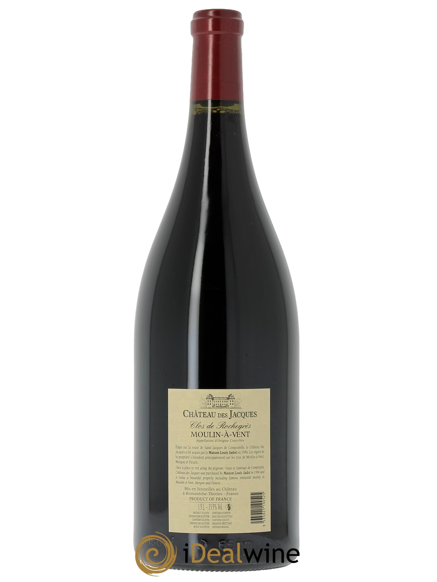 Moulin-à-Vent Clos de Rochegrès Château des Jacques  2018 - Lotto di 1 magnum - 1