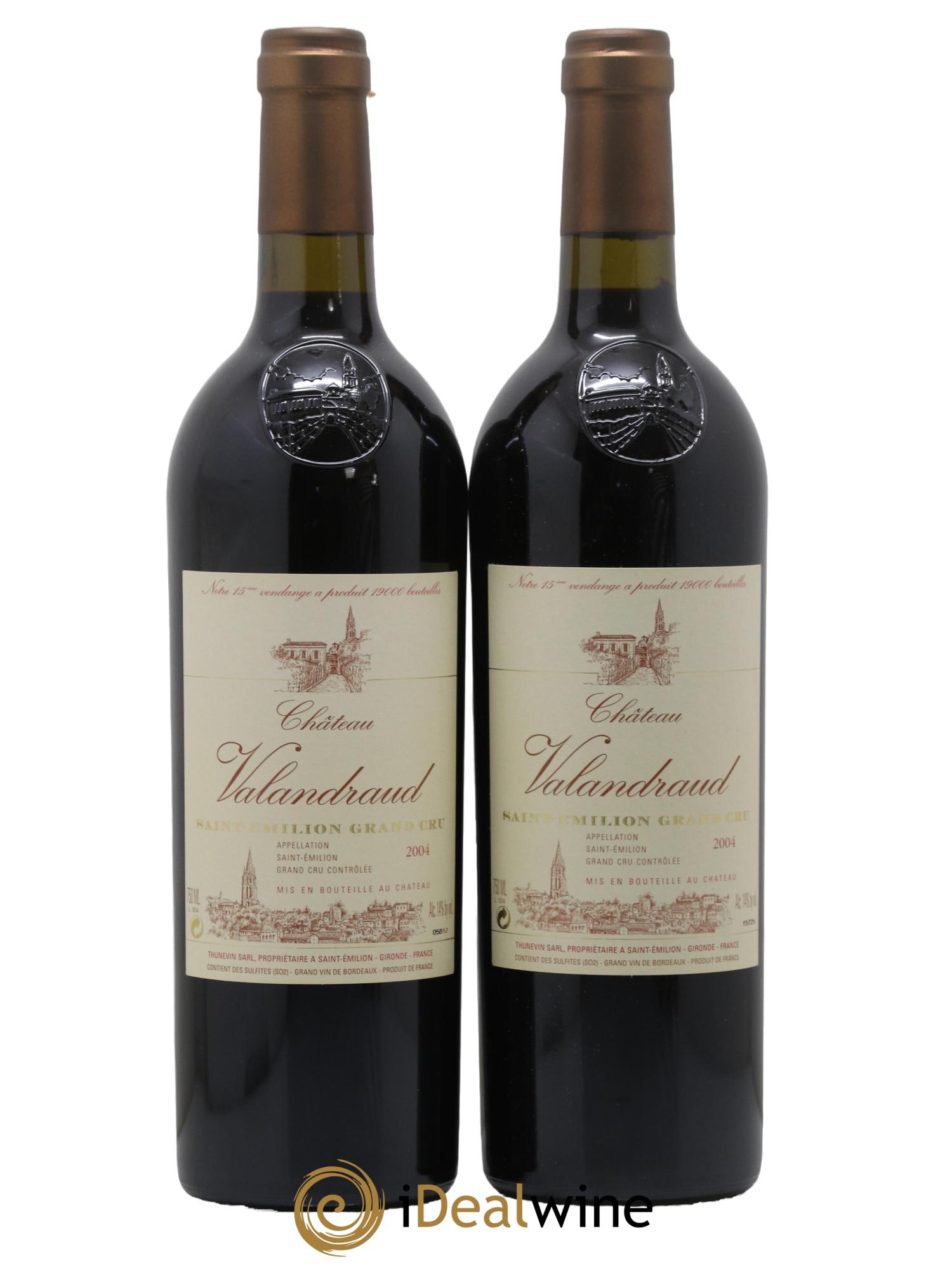 Château de Valandraud 2004 - Posten von 2 Flaschen - 0