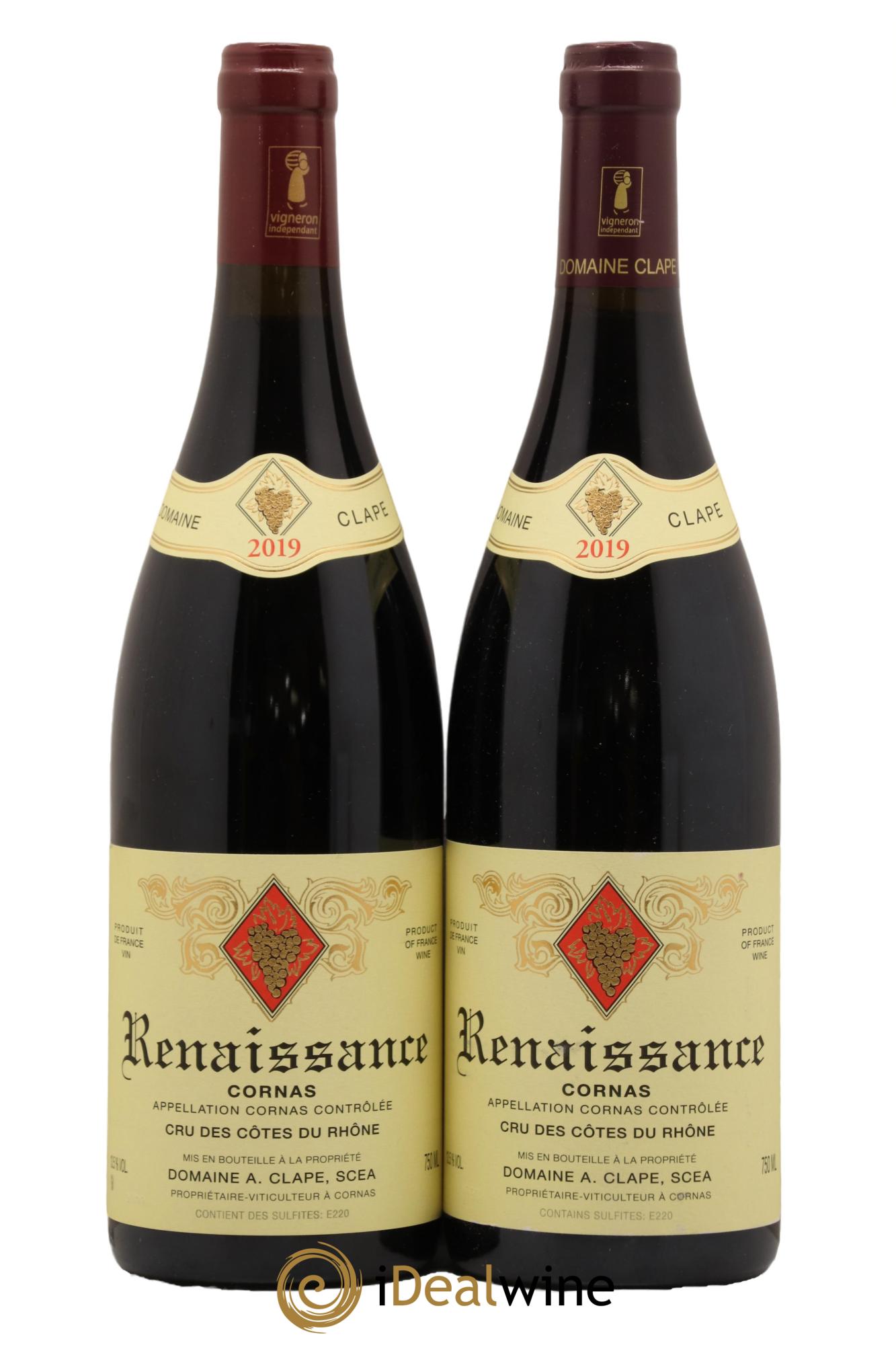 Cornas Renaissance Auguste Clape 2019 - Posten von 2 Flaschen - 0
