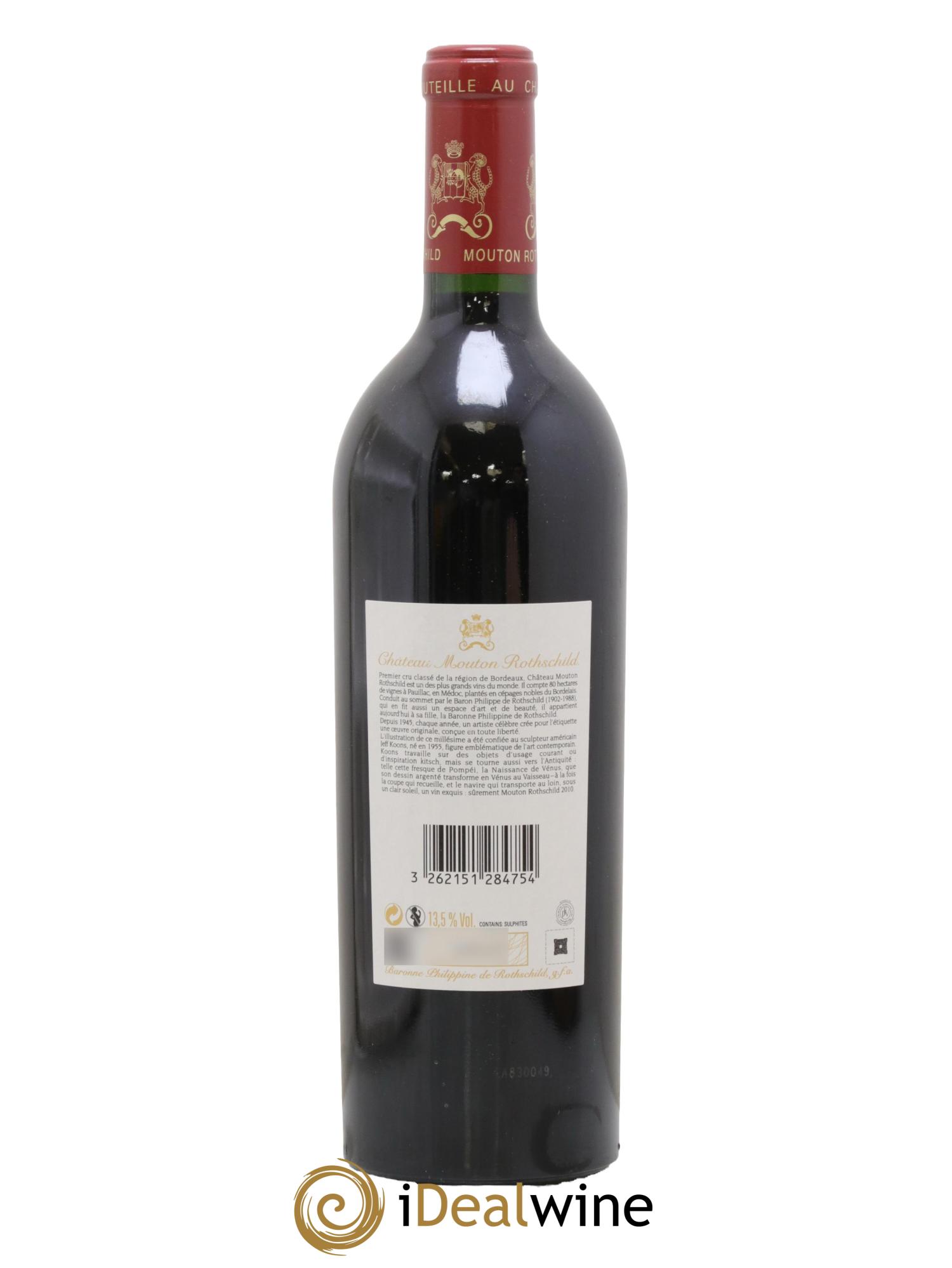 Château Mouton Rothschild 1er Grand Cru Classé 2010 - Lot de 1 bouteille - 2