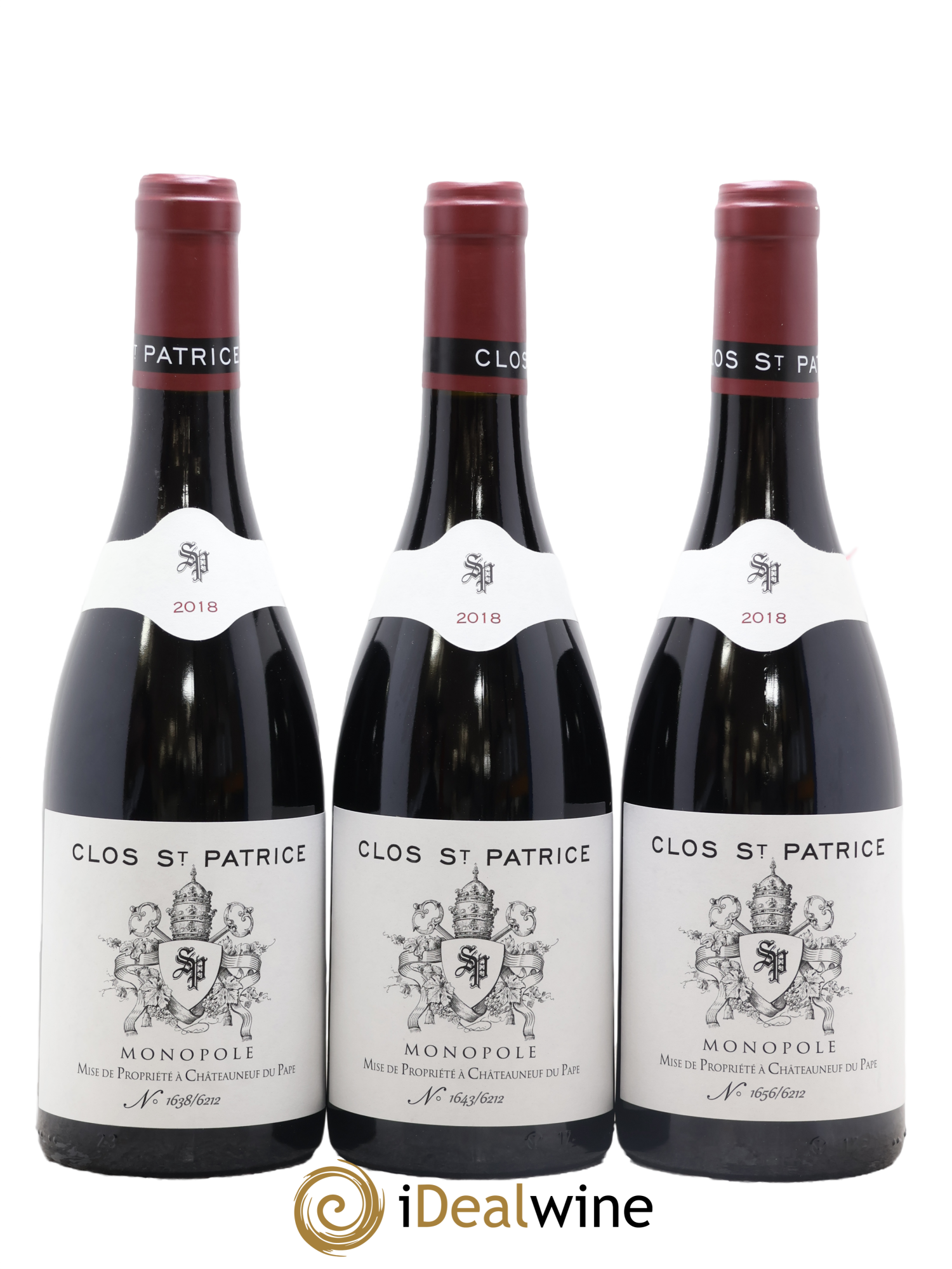 Châteauneuf-du-Pape Clos Saint-Patrice 2018 - Lot of 3 bottles - 0