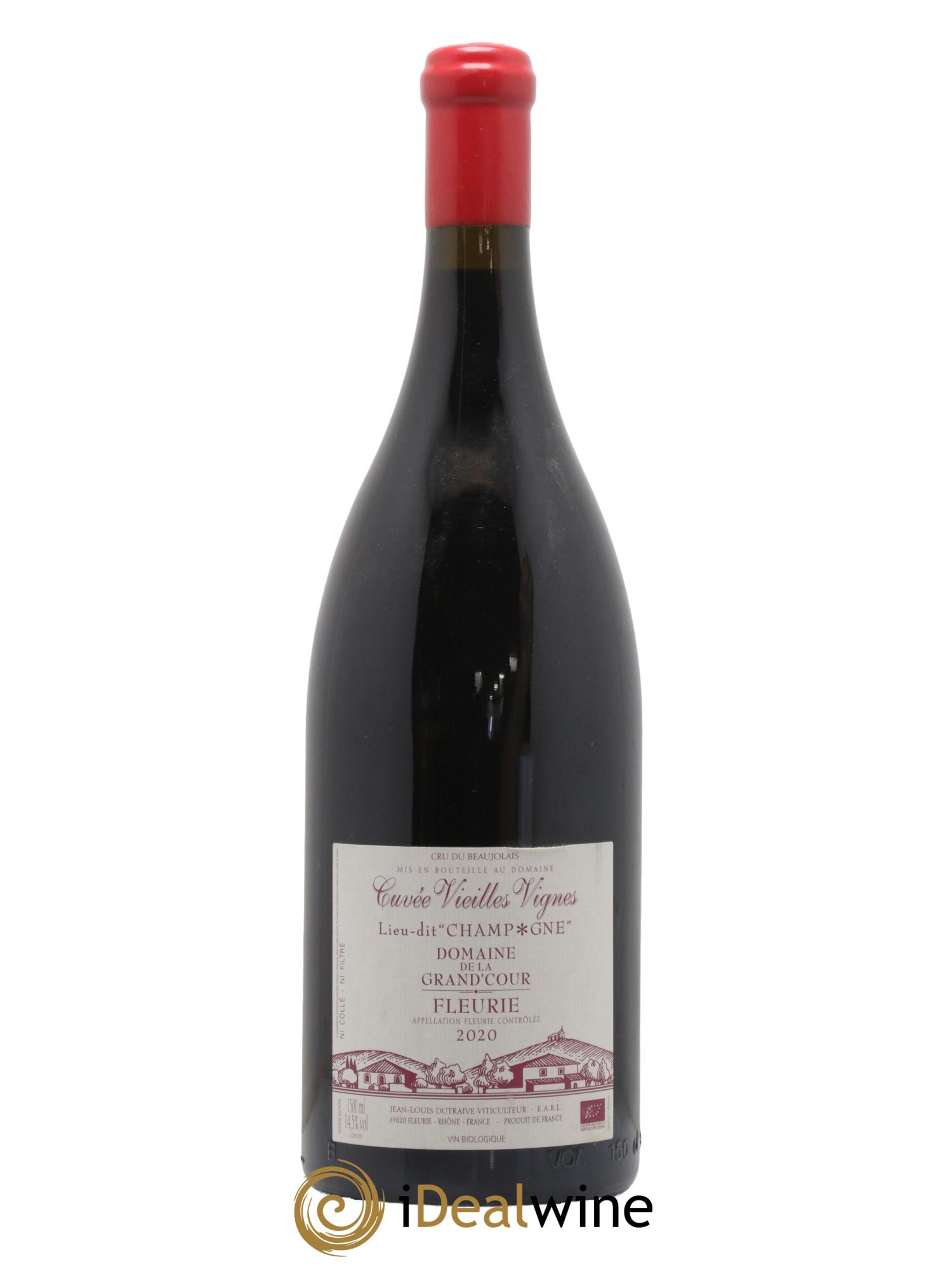Fleurie Champagne - Cuvée Vieilles Vignes Grand'cour (Domaine de la) - Jean-Louis Dutraive 2020 - Lot de 1 magnum - 0