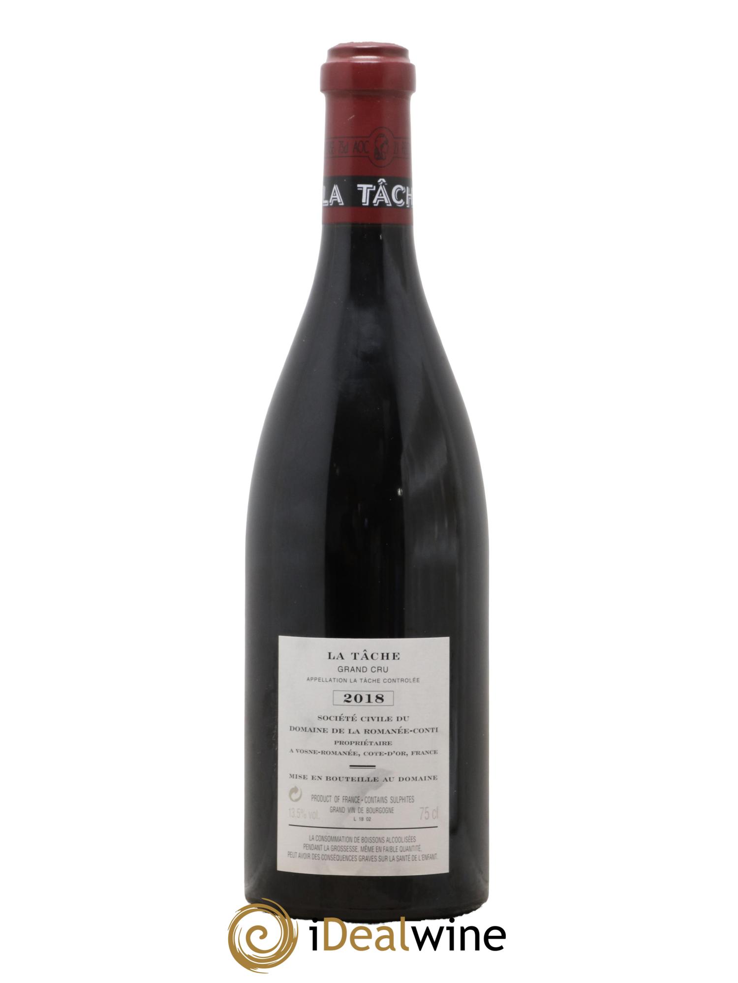 La Tâche Grand Cru Domaine de la Romanée-Conti 2018 - Lotto di 1 bottiglia - 1