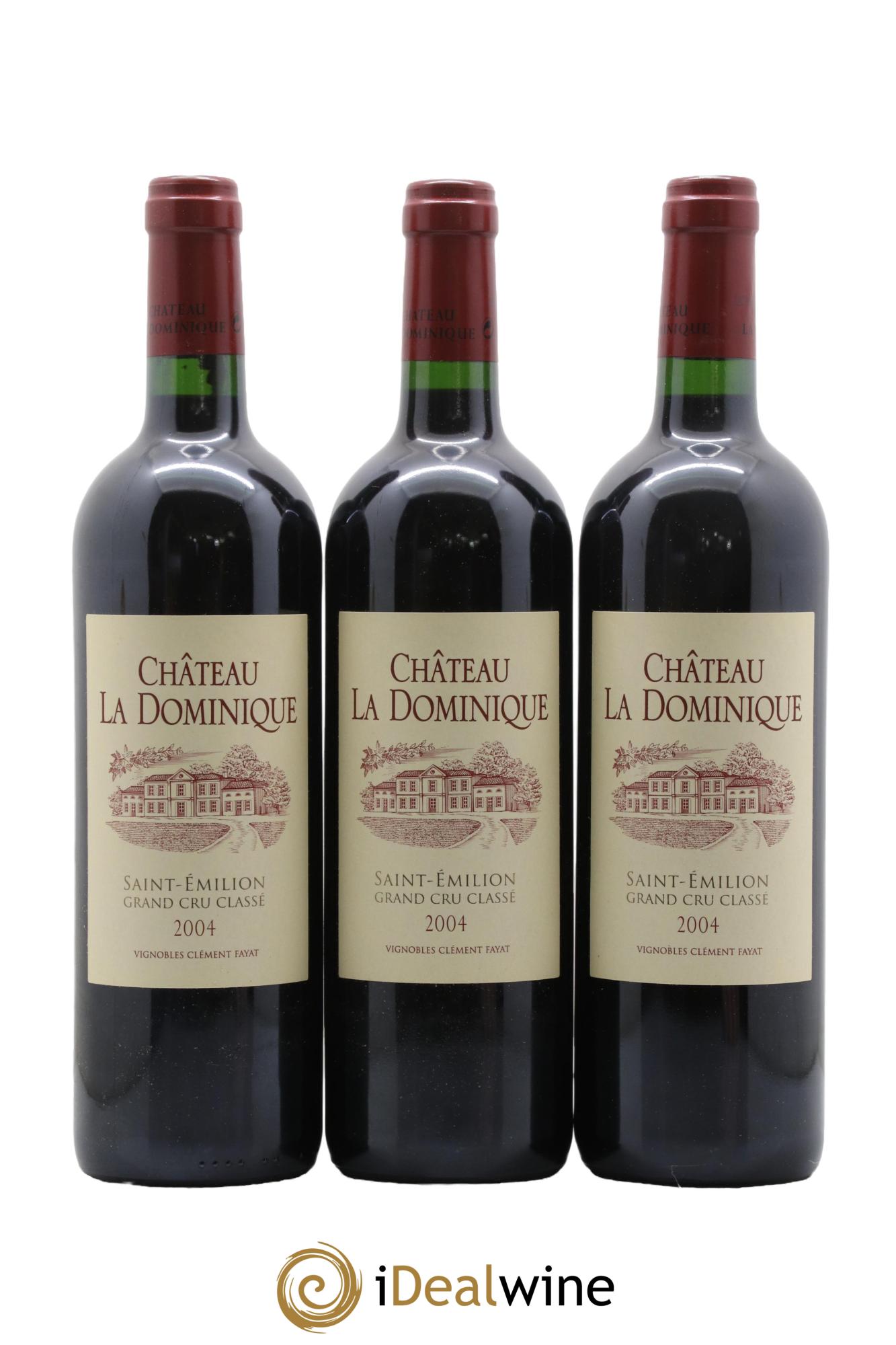 Château la Dominique Grand Cru Classé 2004 - Lot of 6 bottles - 1
