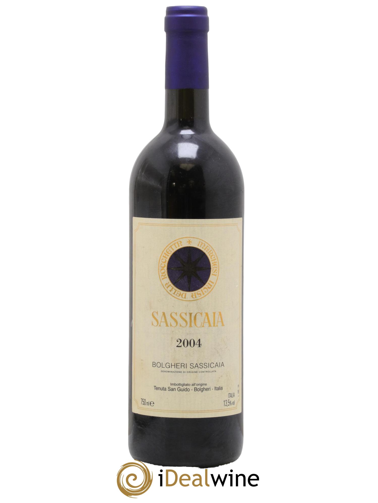 Bolgheri DOC Sassicaia Tenuta San Guido 2004 - Lot of 1 bottle - 0