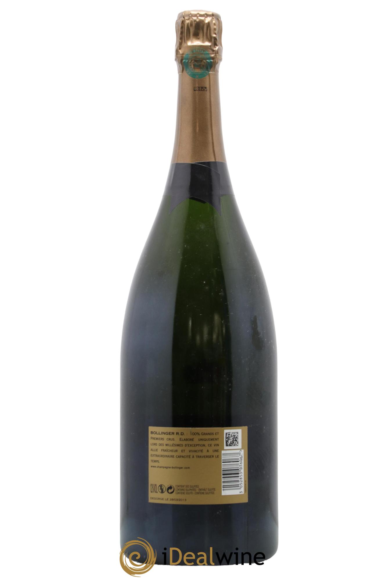 R.D. Extra-Brut Bollinger 1988 - Lot de 1 magnum - 1