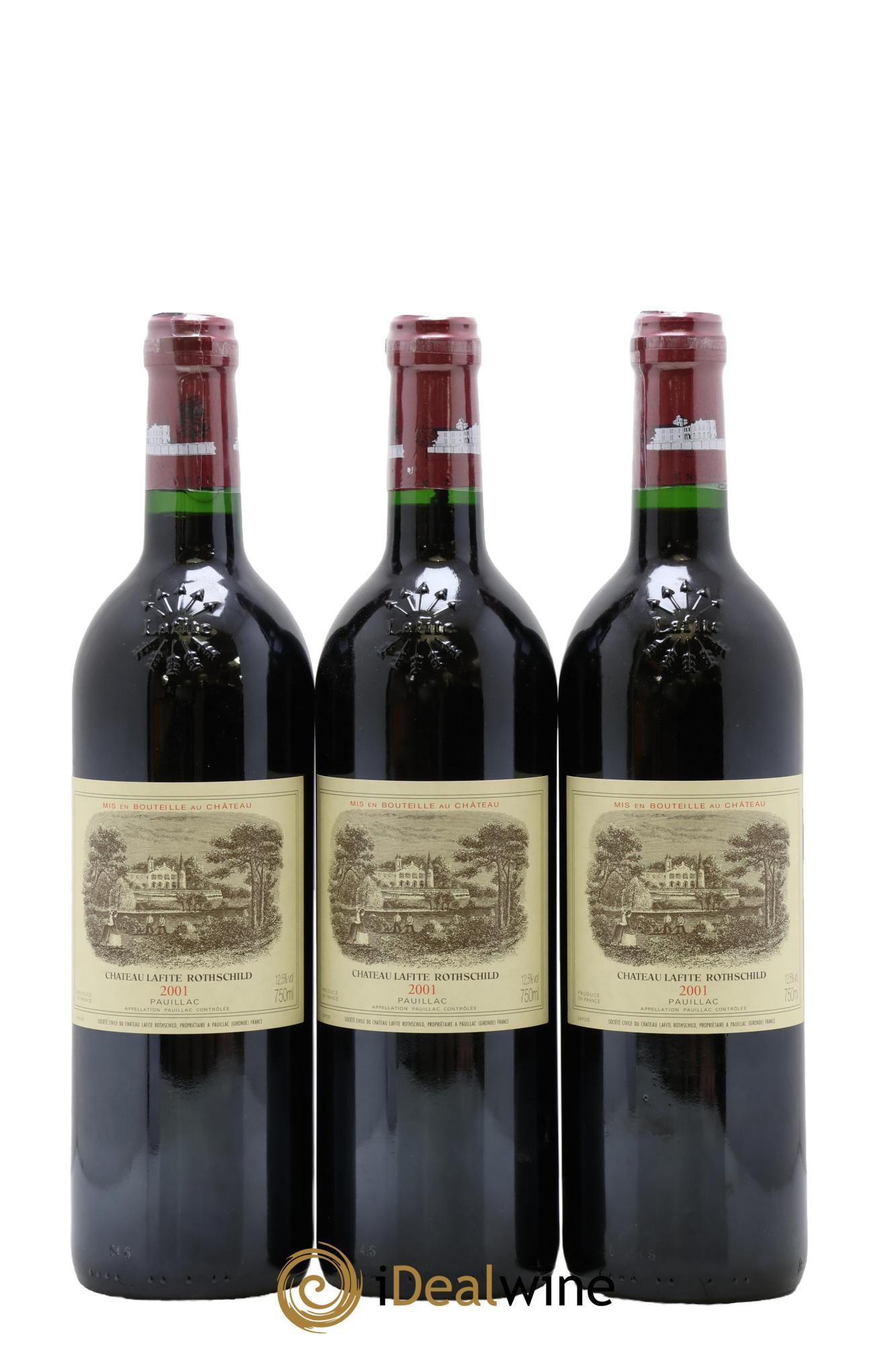 Château Lafite Rothschild 1er Grand Cru Classé 2001 - Lotto di 12 bottiglie - 3