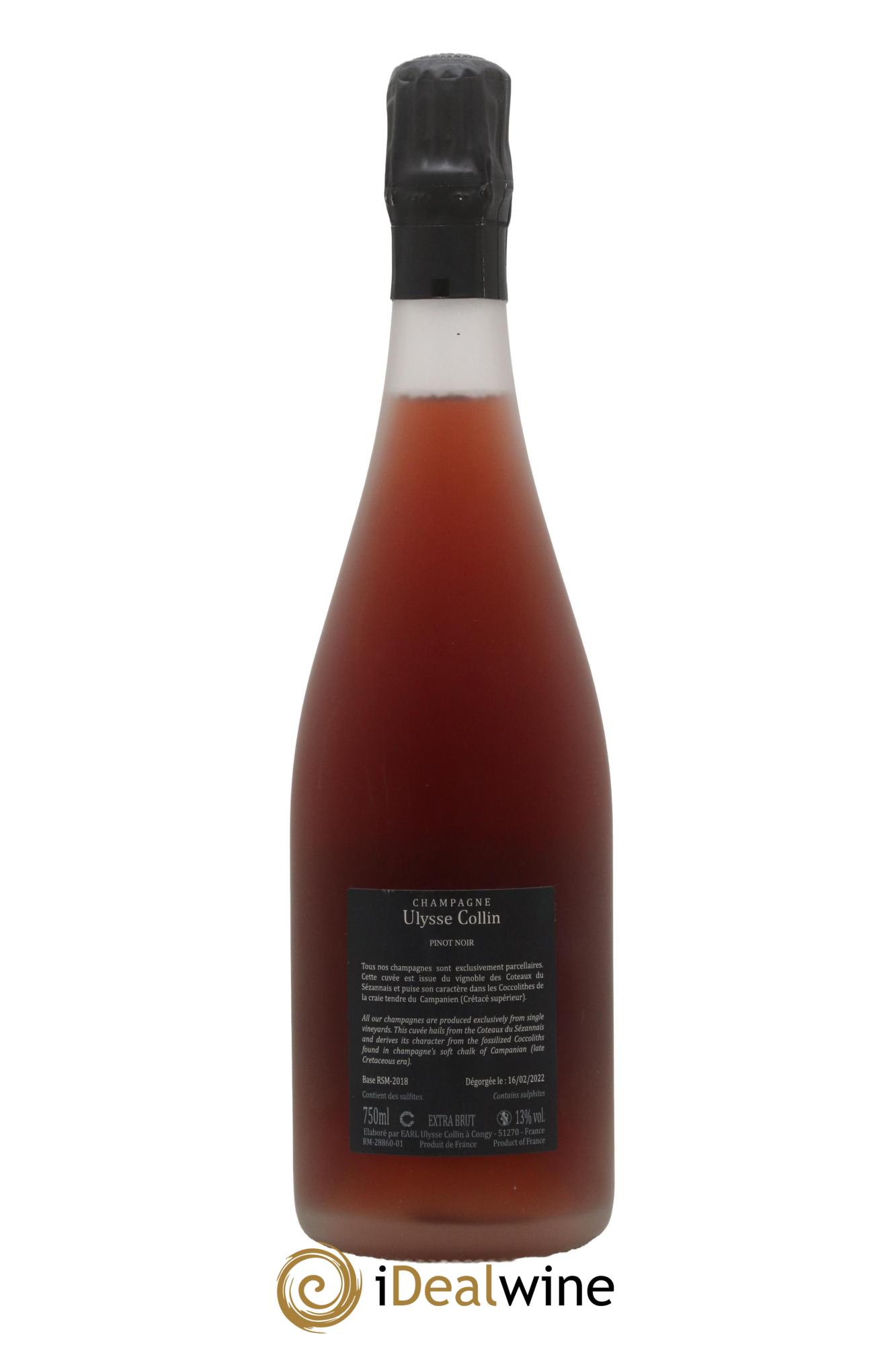 Les Maillons Extra-Brut Rosé de Saignée Ulysse Collin - Lot de 1 bouteille - 1