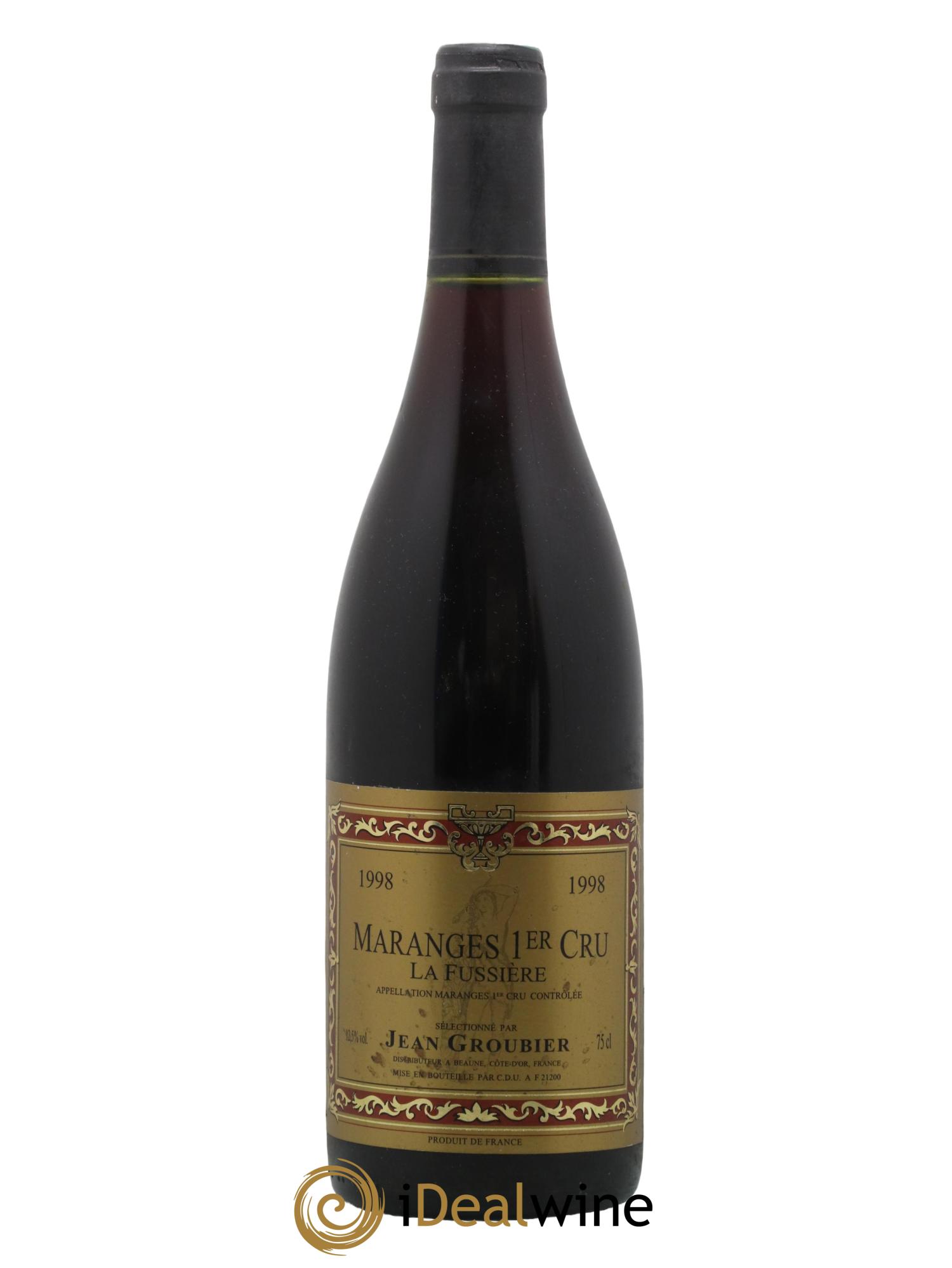 Maranges 1er Cru La Fussière Jean Groubier 1998 - Lot de 1 bouteille - 0