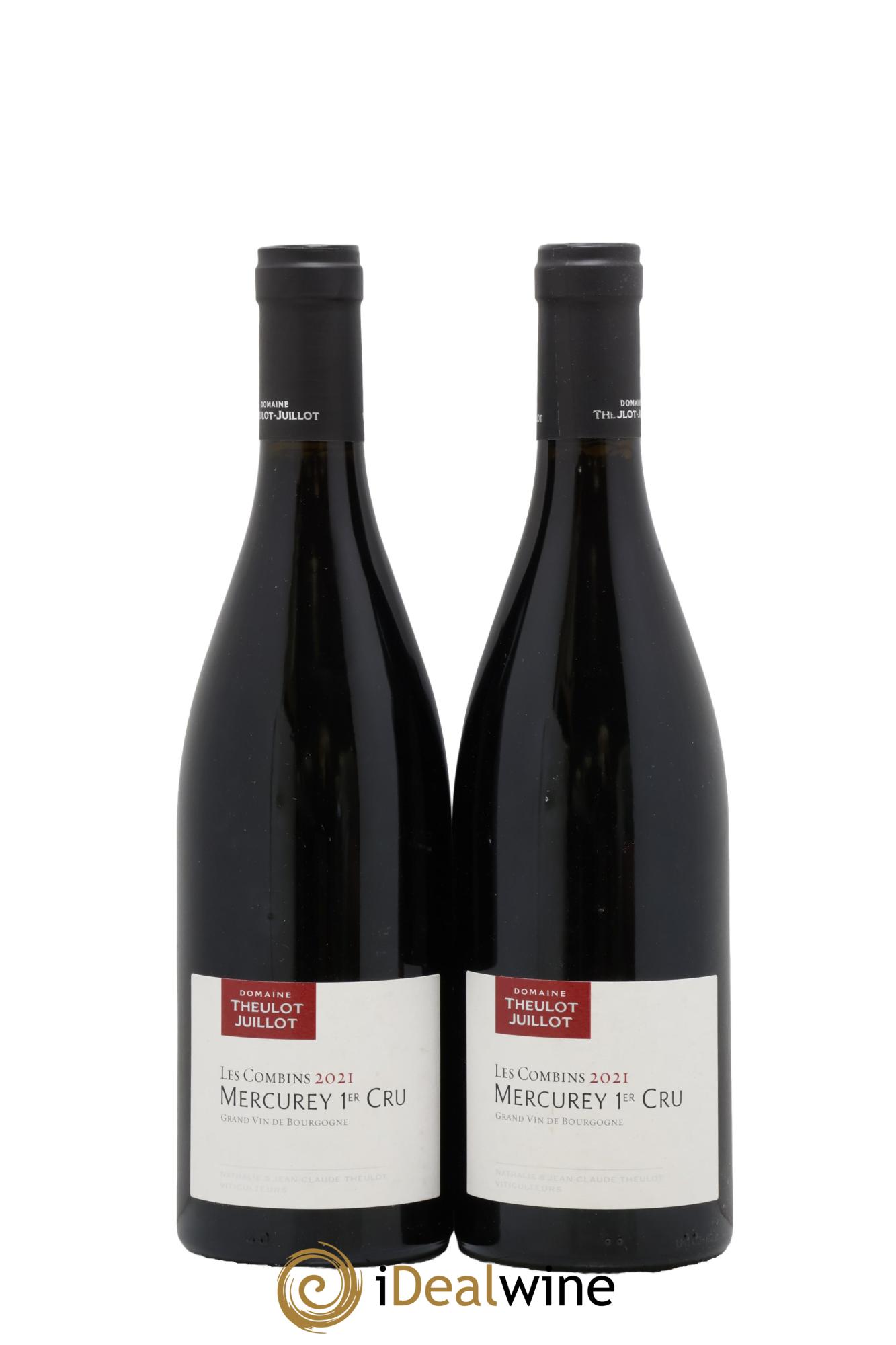 Mercurey 1er Cru Les Combins Theulot Juillot 2021 - Lot of 2 bottles - 0