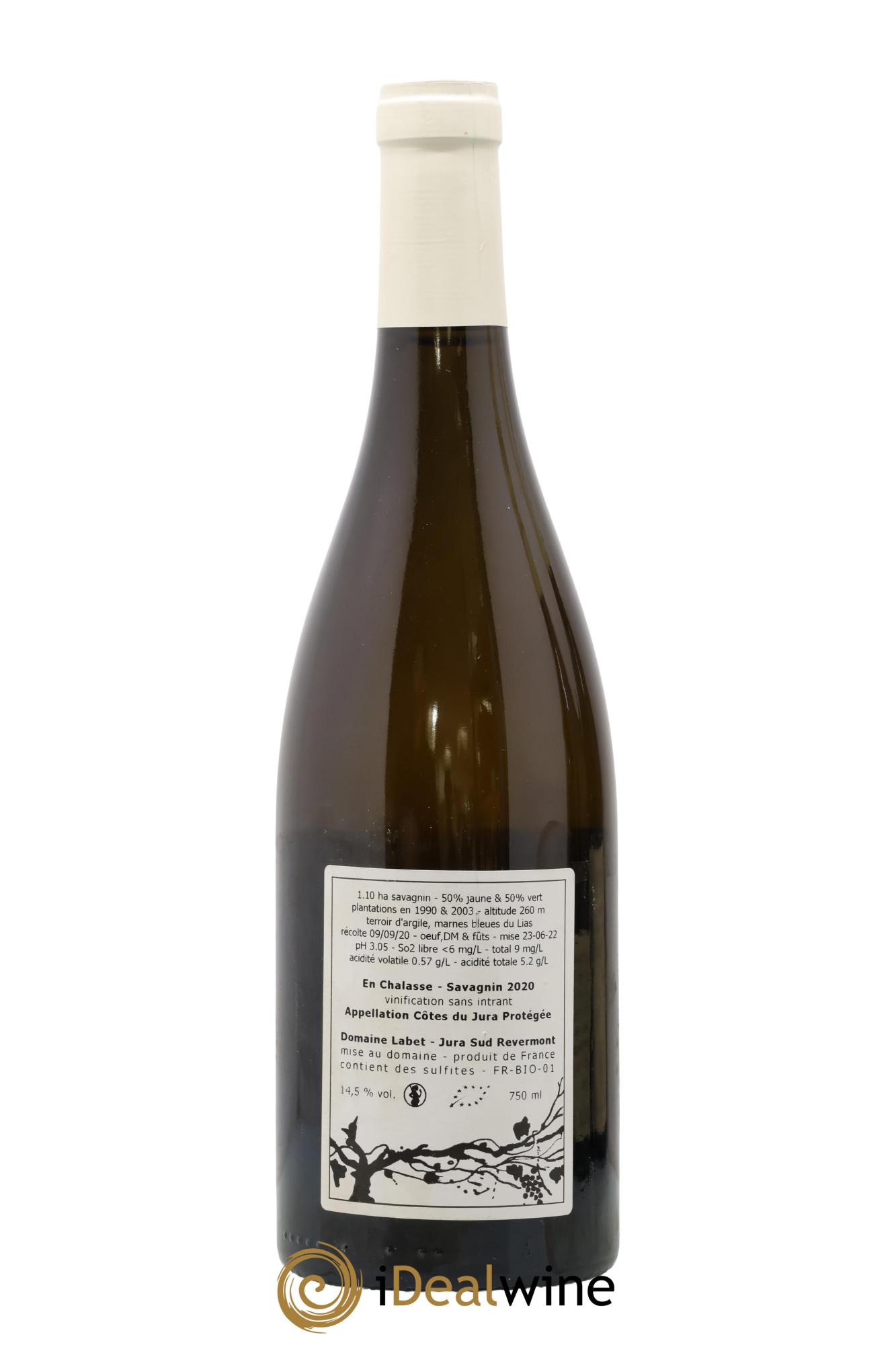 Côtes du Jura Fleur de Savagnin En Chalasse Romain - Julien  - Charline Labet 2020 - Lotto di 1 bottiglia - 1