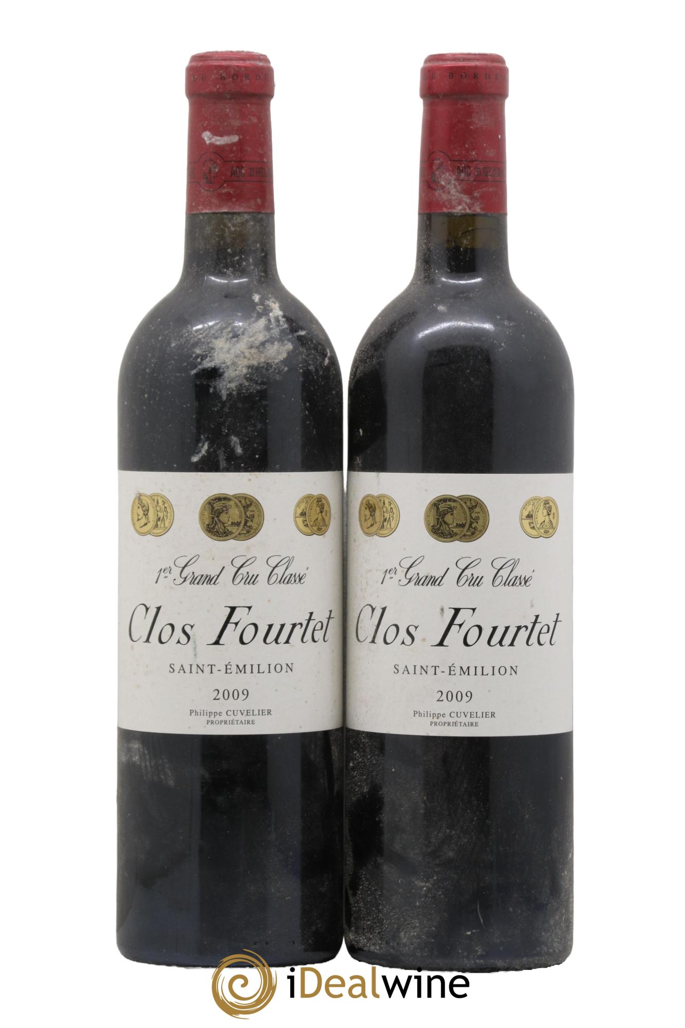 Clos Fourtet 1er Grand Cru Classé B 2009 - Posten von 2 Flaschen - 0