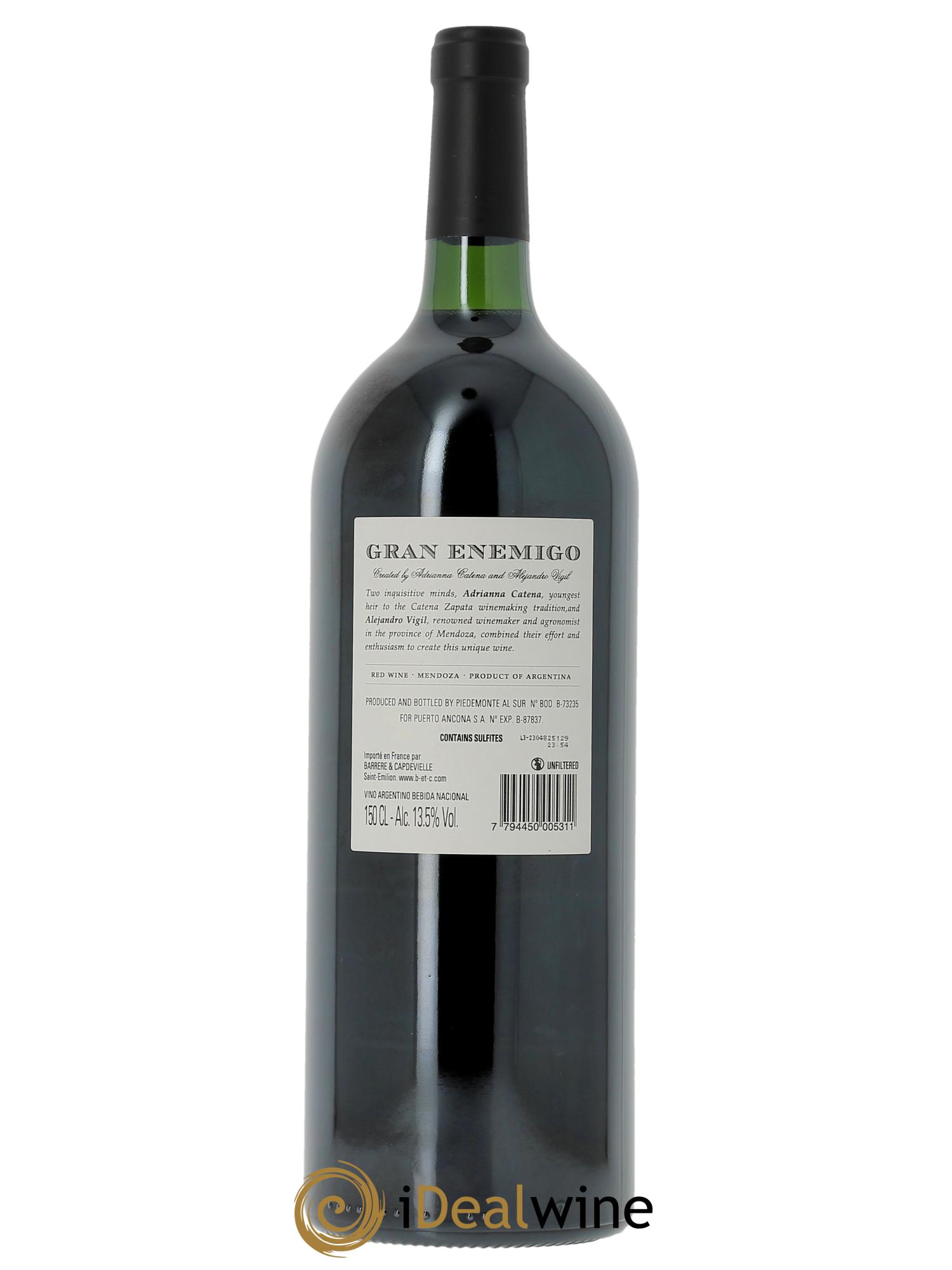 Mendoza Gran Enemigo El Enemigo 2021 - Lot de 1 magnum - 2