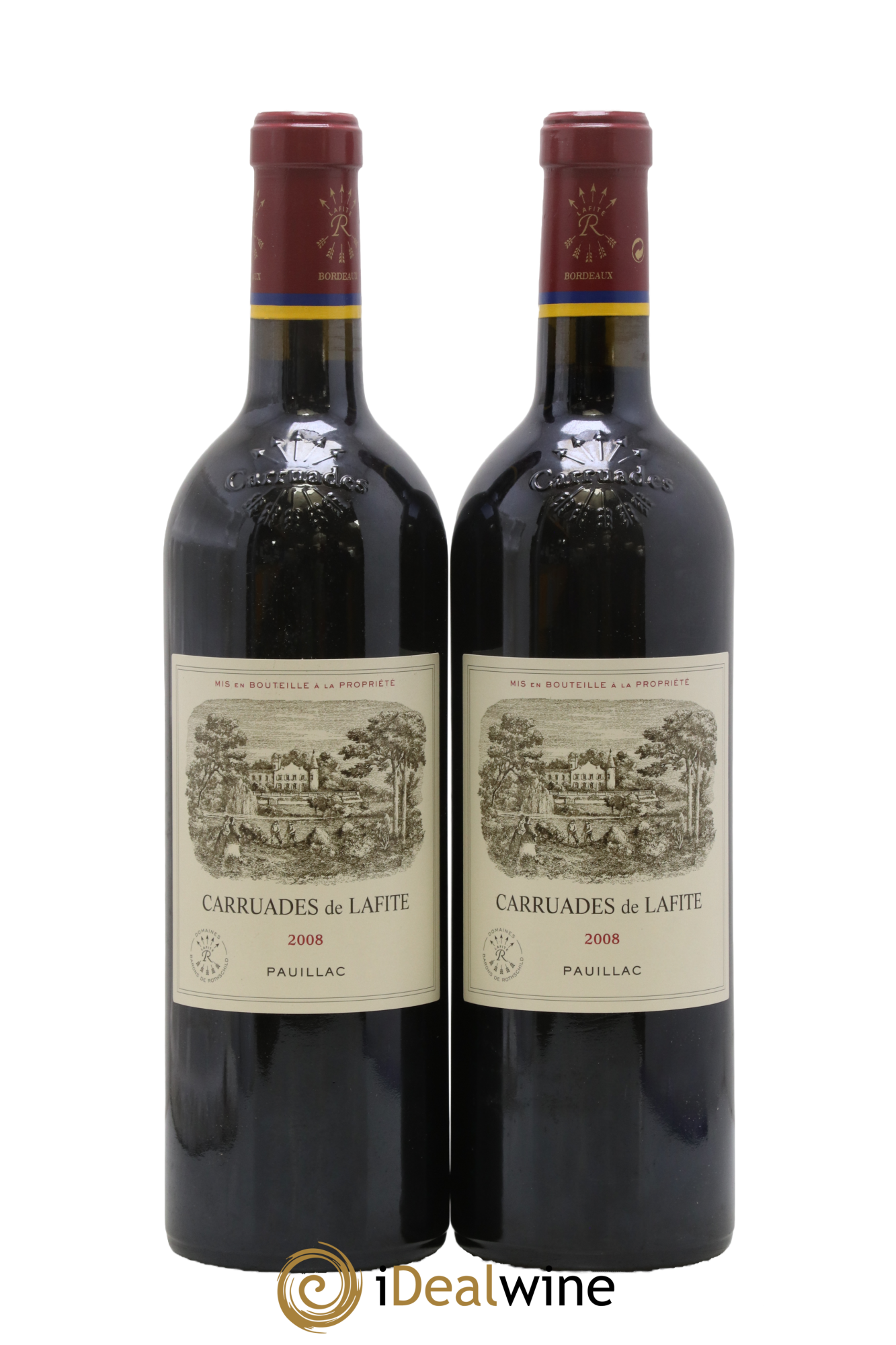 Carruades de Lafite Rothschild Second Vin 2008 - Lot de 2 bouteilles - 0
