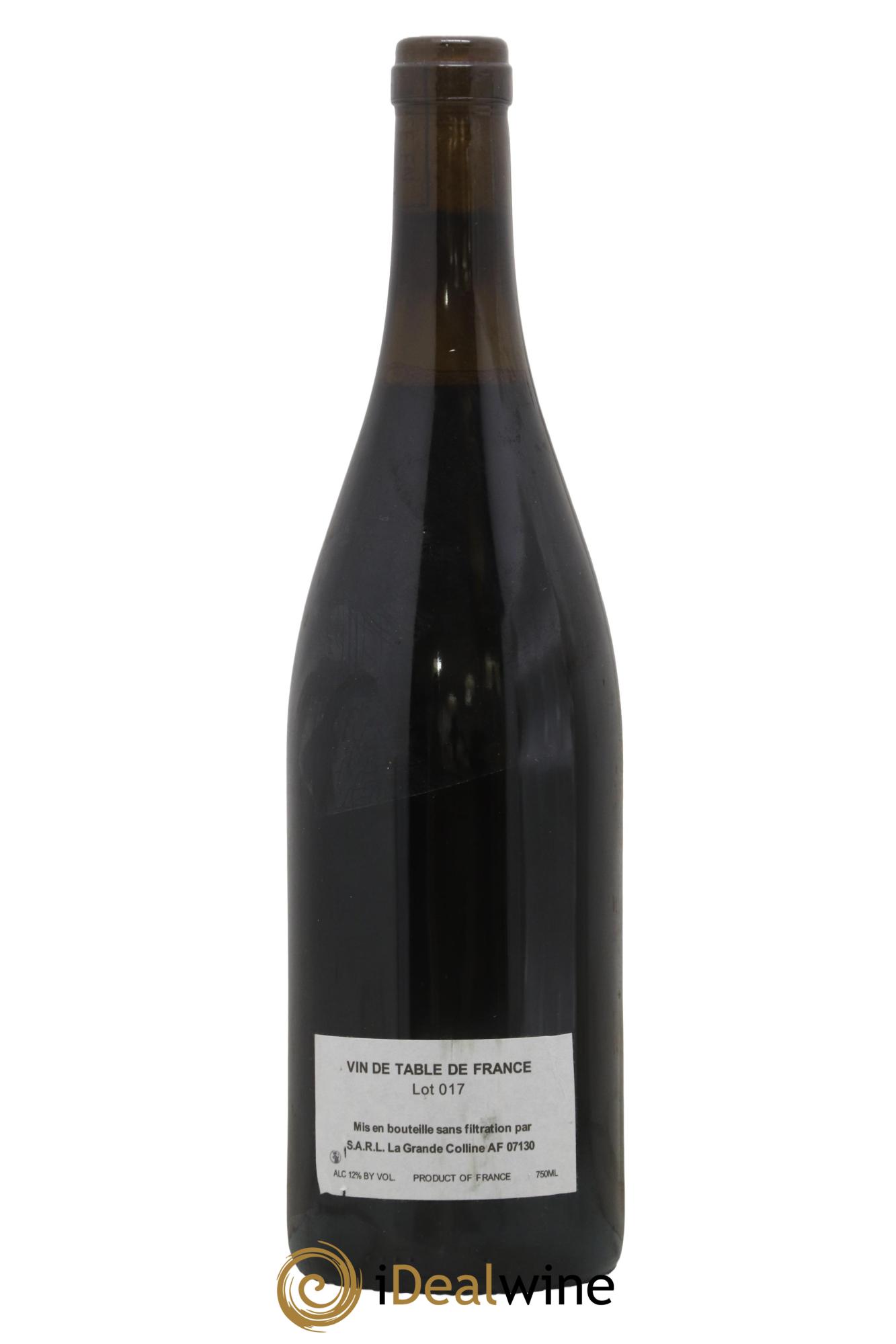 Vin de France (Ex Cornas) Hirotake Ooka - Domaine La Grande Colline 2017 - Lot de 1 bouteille - 1