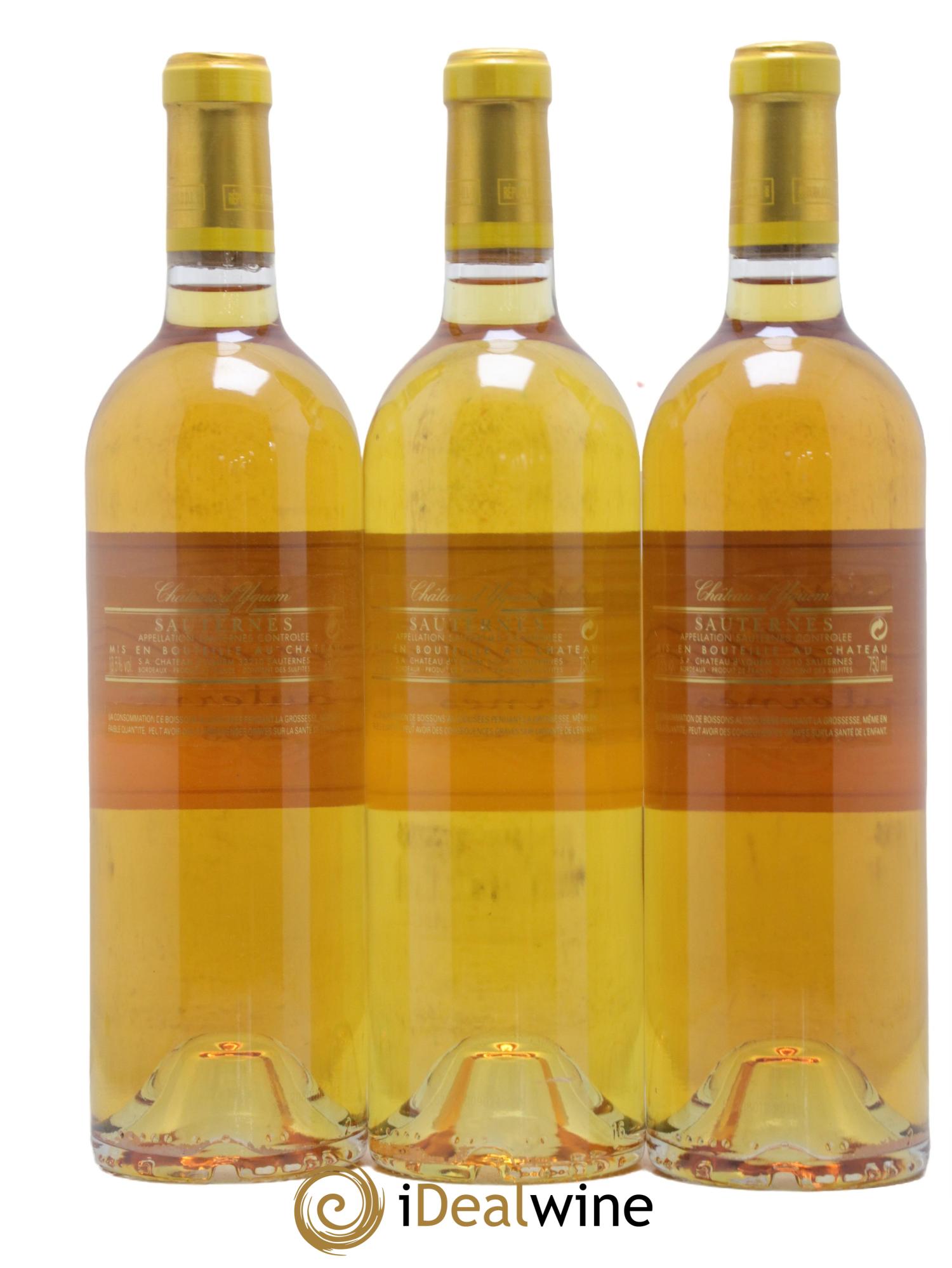 Château d' Yquem 1er Cru Classé Supérieur 2008 - Lot de 3 bouteilles - 1