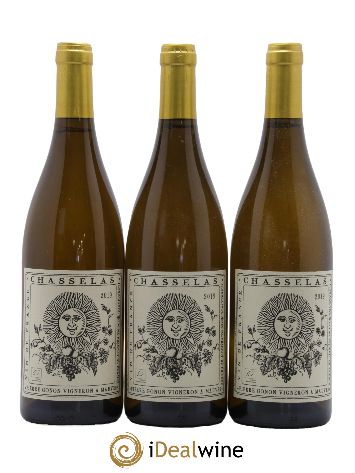 Vin de France Chasselas Gonon (Domaine) 2019 - Lot de 3 bouteilles - 0