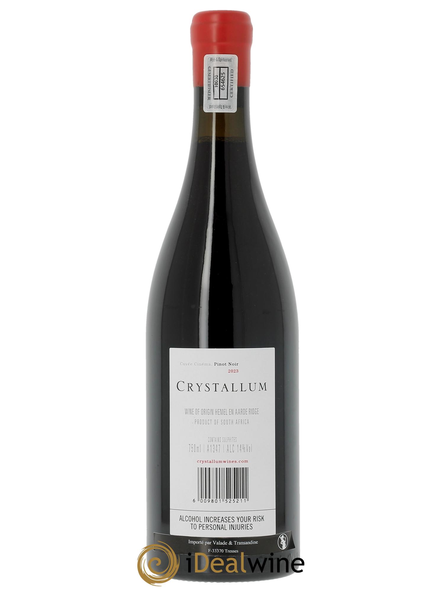 Hemel en Haarde Crystallum Cuvée Cinema 2023 - Lot de 1 bouteille - 1