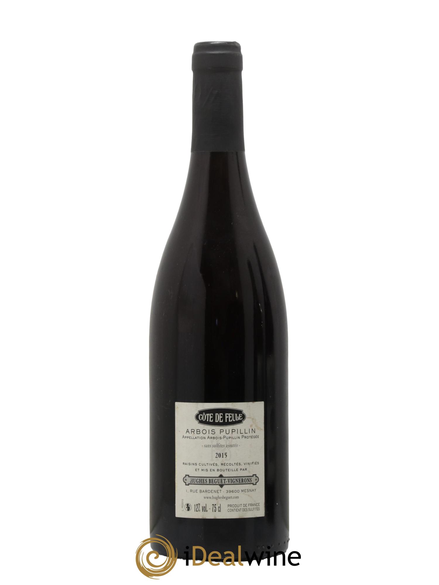 Arbois-Pupillin Ploussard Côte de Feule Huges Beguet 2015 - Lot de 1 bouteille - 1