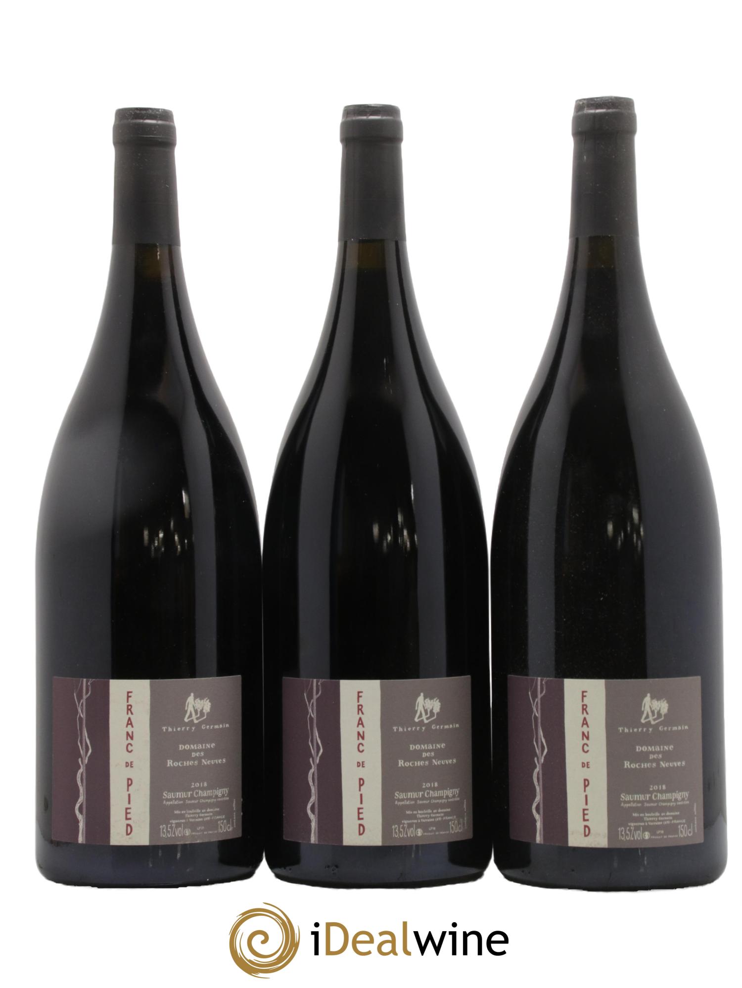 Saumur-Champigny Franc de pied Domaine des Roches Neuves - Thierry Germain 2018 - Lot of 3 magnums - 0