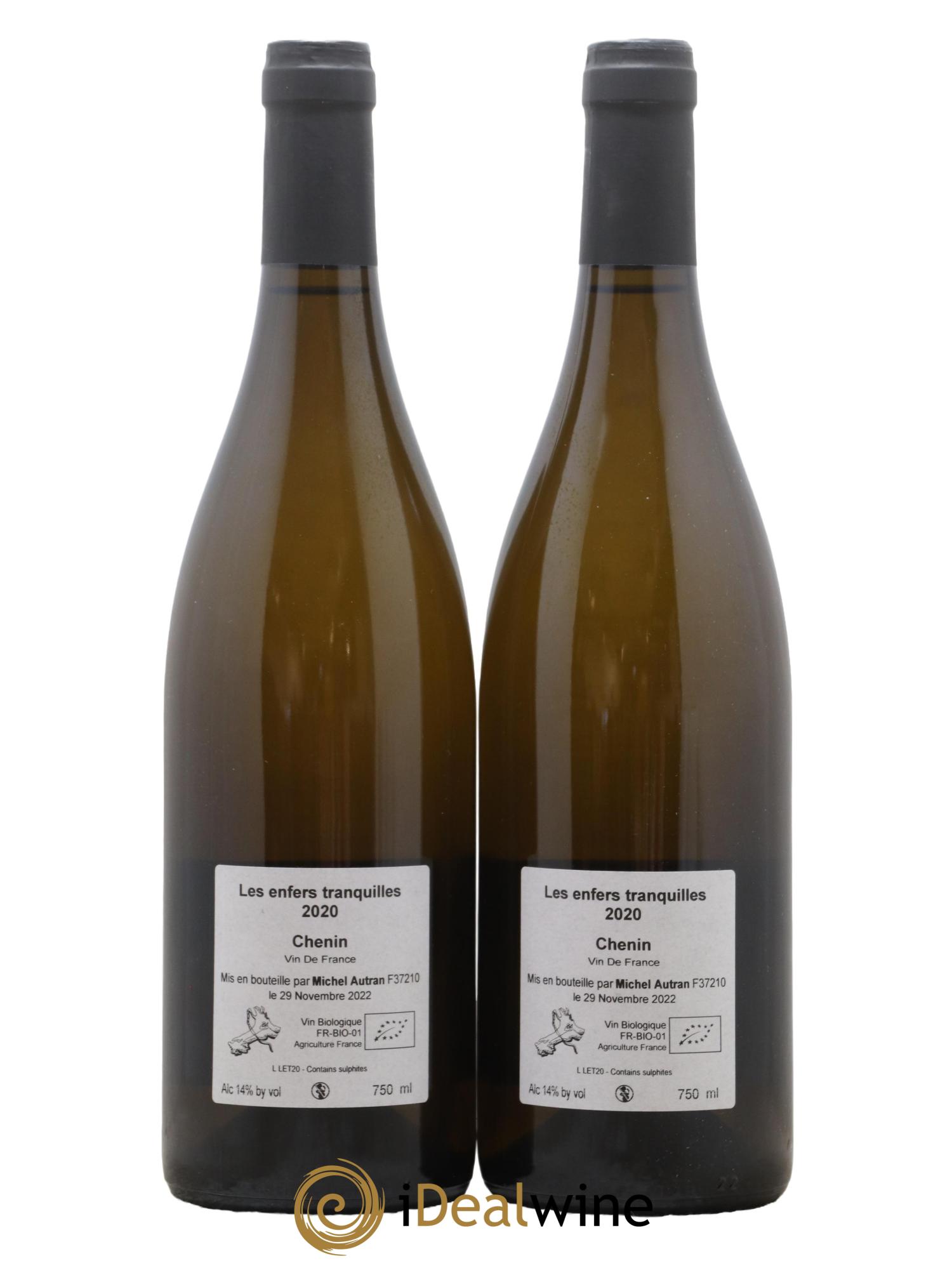 Vin de France Les Enfers Tranquilles Michel Autran 2020 - Lot de 2 bouteilles - 1