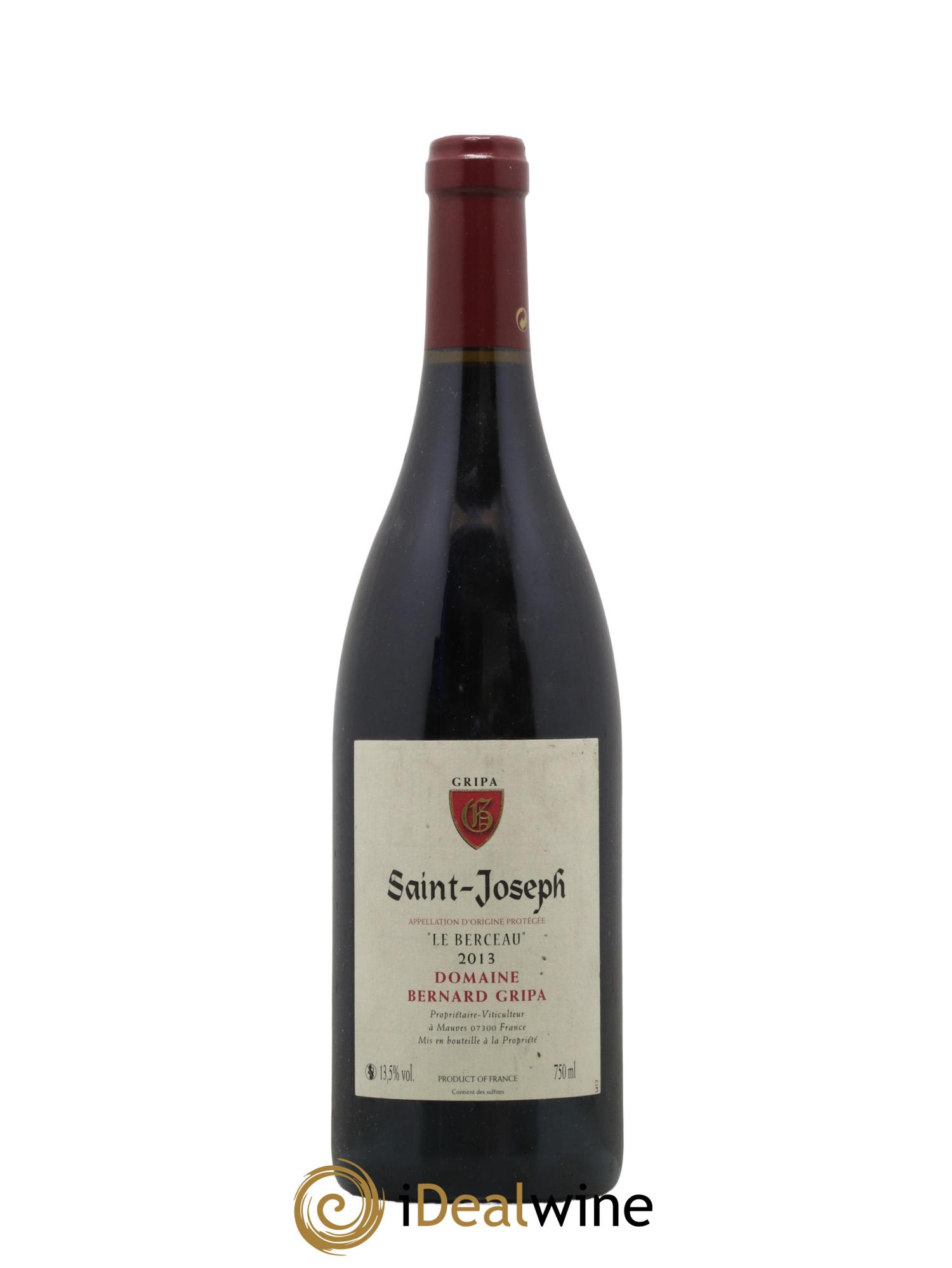 Saint-Joseph Le Berceau Bernard Gripa (Domaine) 2013 - Lot de 1 bouteille - 0