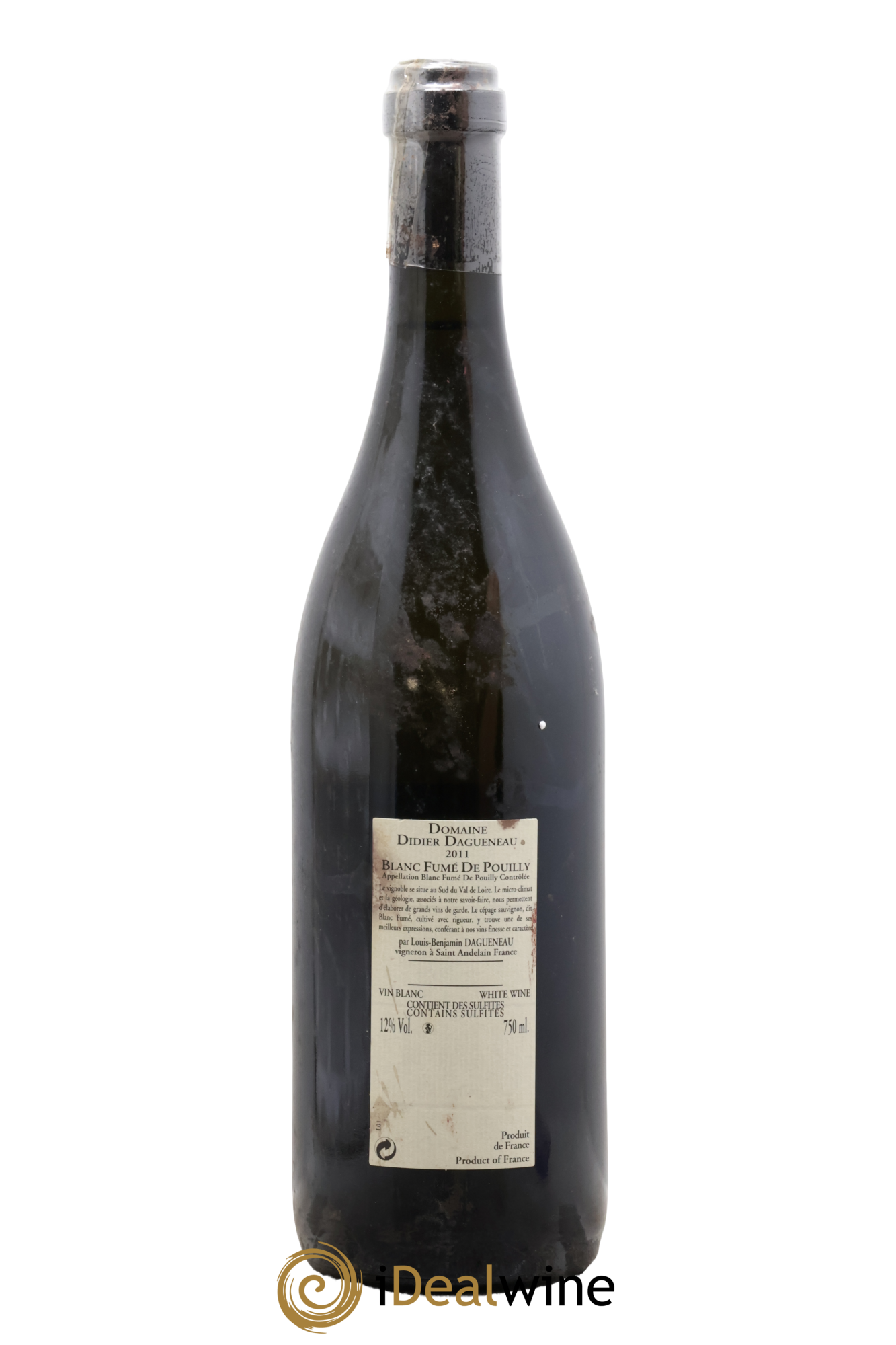 Pouilly-Fumé Blanc Fumé de Pouilly Dagueneau (Domaine Didier - Louis-Benjamin) 2011 - Lot de 1 bouteille - 1