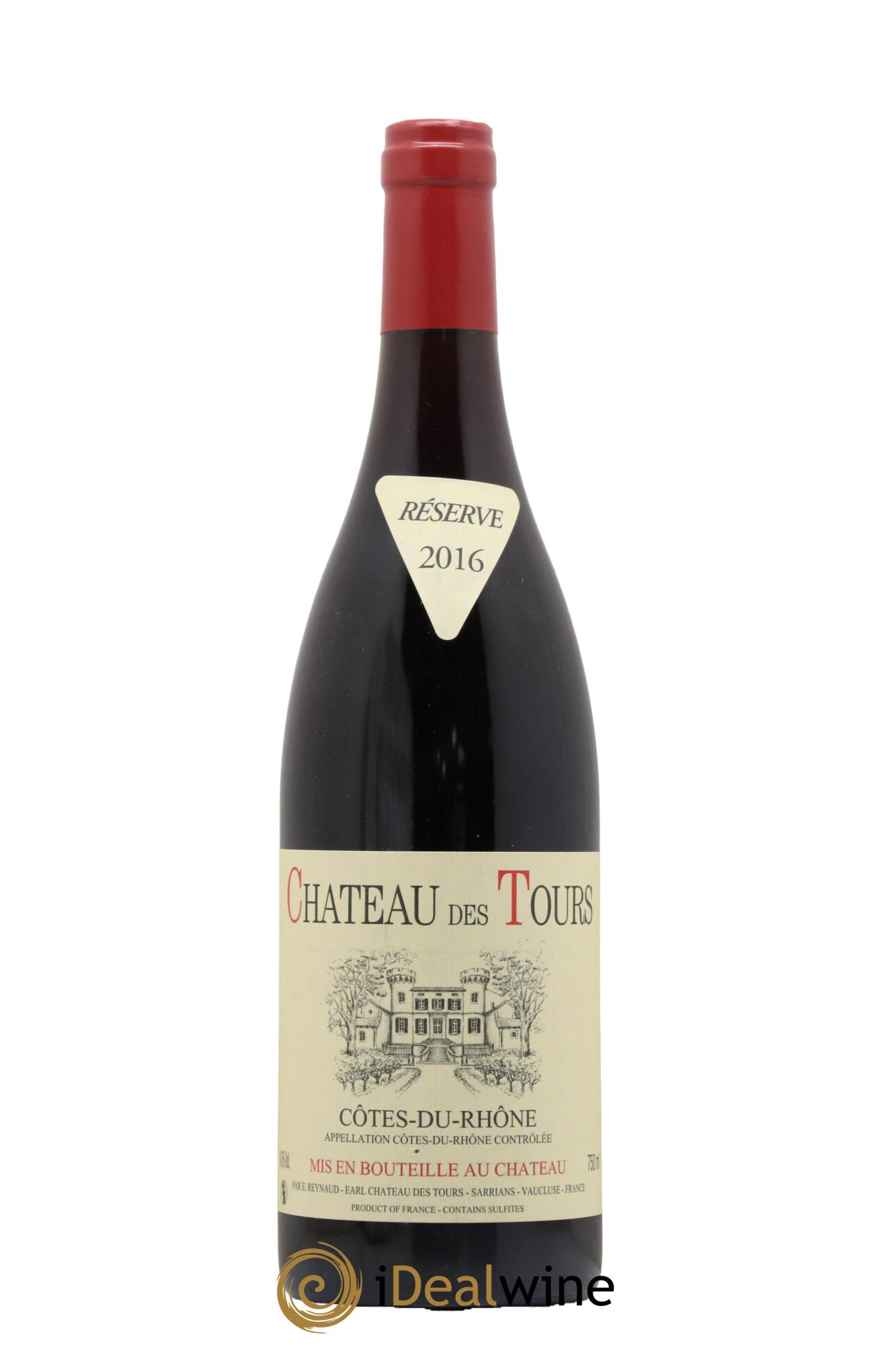 Côtes-du-Rhône Château des Tours Emmanuel Reynaud 2016 - Lot de 1 bouteille - 0