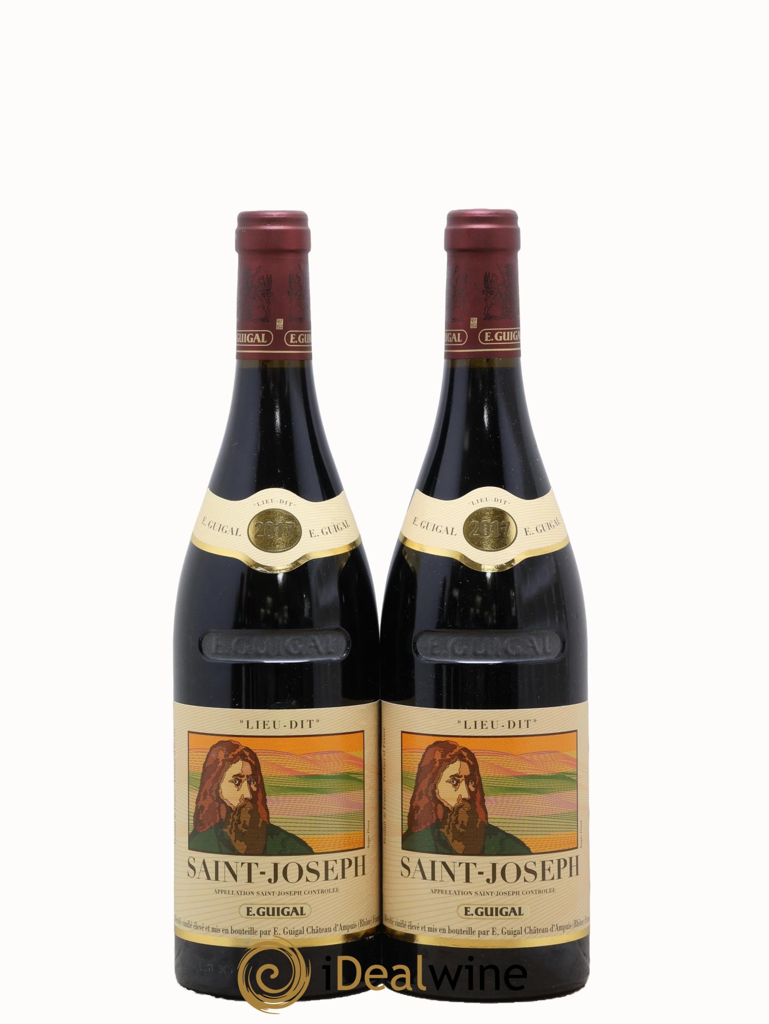 Saint-Joseph Lieu-dit Saint-Joseph Guigal 2017 - Lot of 2 bottles - 0