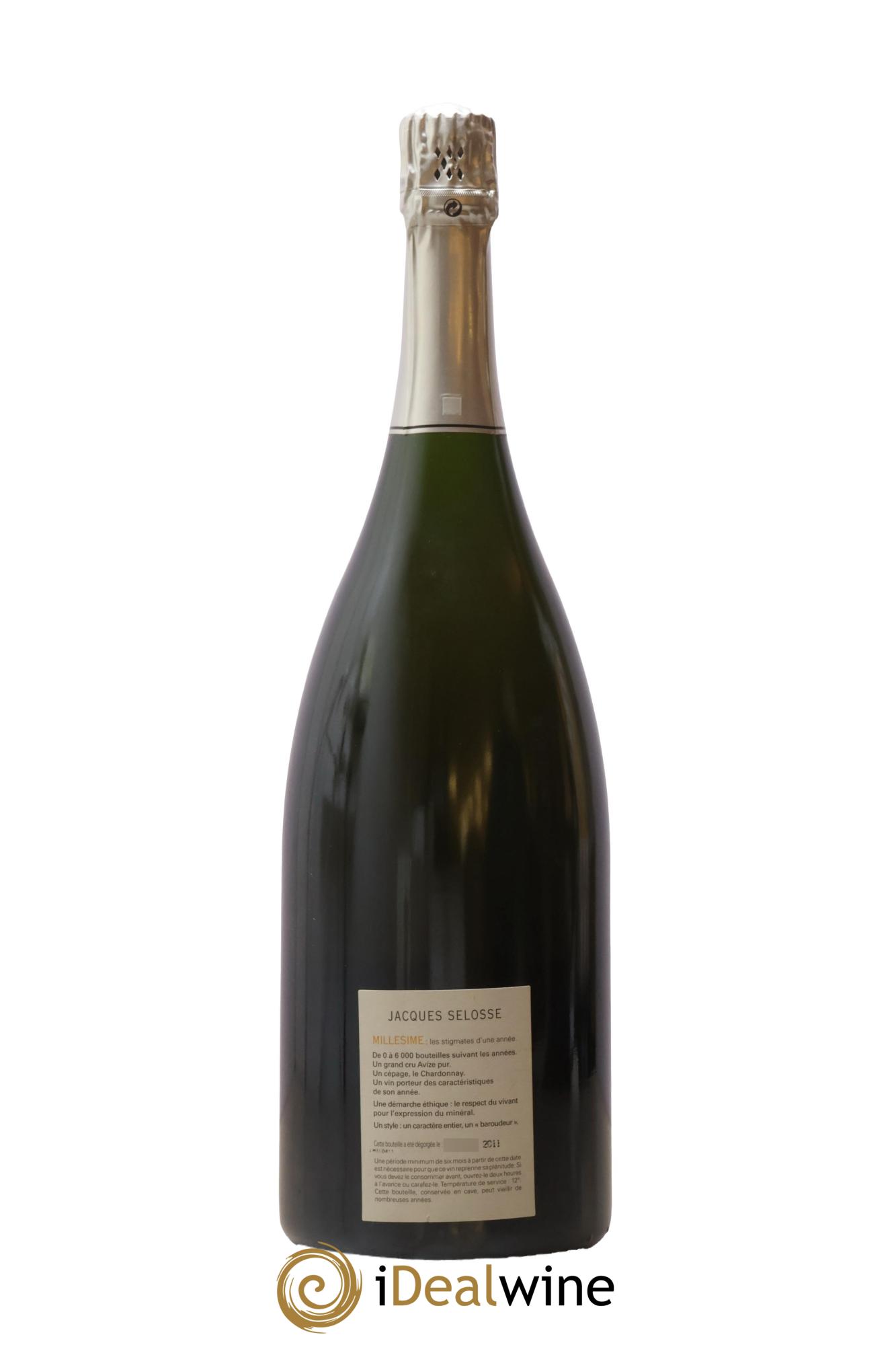 Blanc de Blancs Grand Cru Extra-Brut Jacques Selosse 1999 - Lot de 1 magnum - 1
