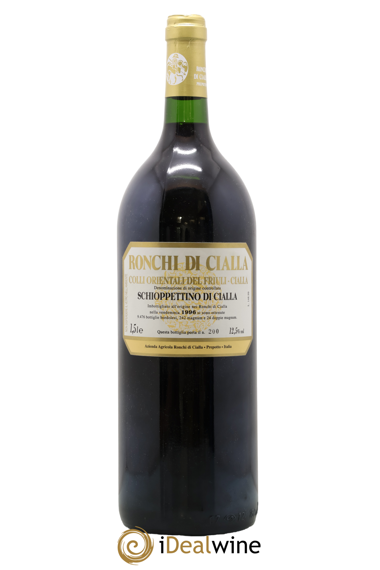 Frioul Colli Orientali del Friuli IGT Schioppettino di Cialla Azienda Agricola Ronchi di Cialla 1996 - Lot of 1 magnum - 0