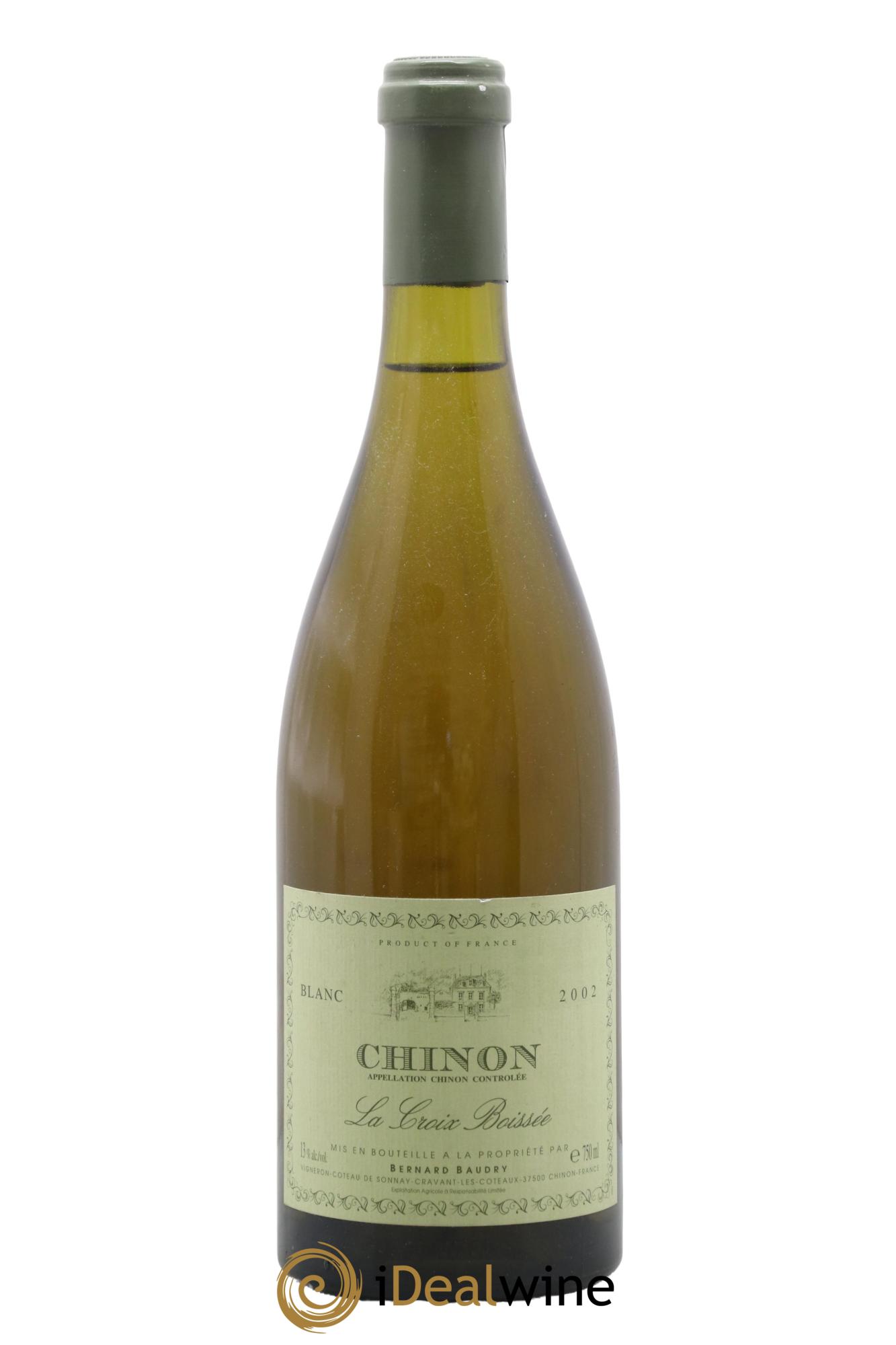 Chinon La Croix Boissée Bernard Baudry 2002 - Lot de 1 bouteille - 0