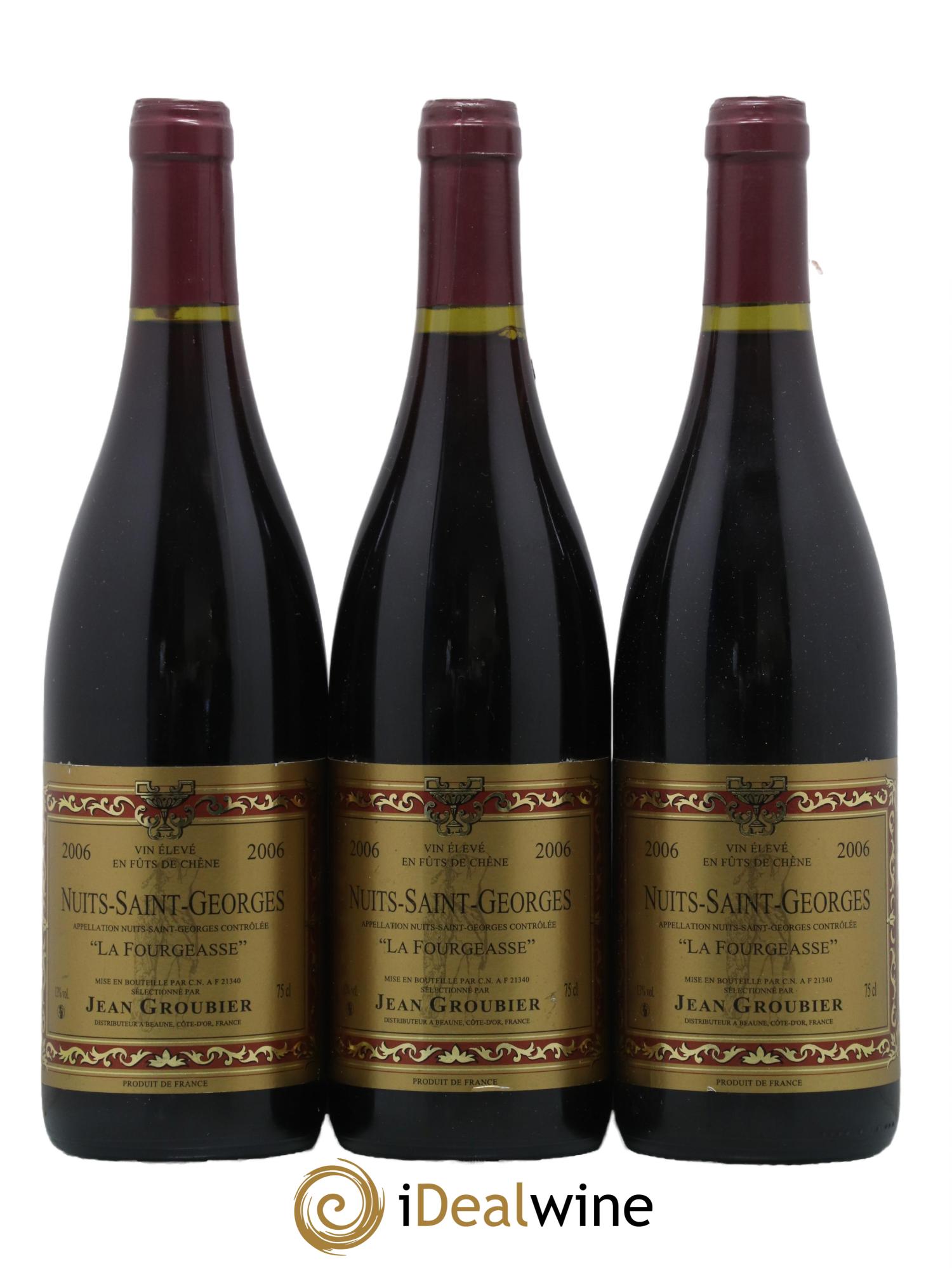 Nuits-Saint-Georges La Fourgeasse Jean Groubier 2006 - Lot de 3 bouteilles - 0
