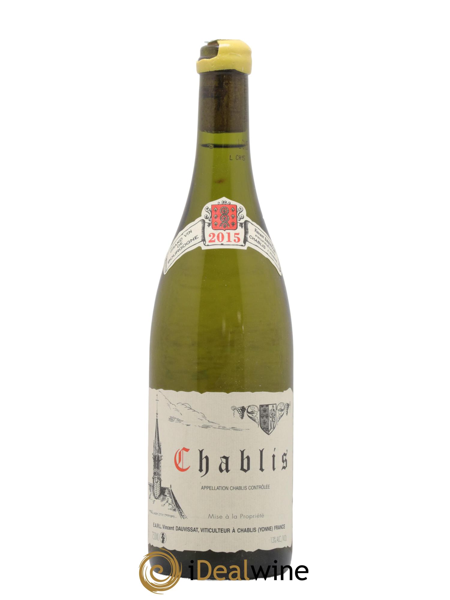Chablis Vincent Dauvissat (Domaine) 2015 - Lot de 1 bouteille - 0