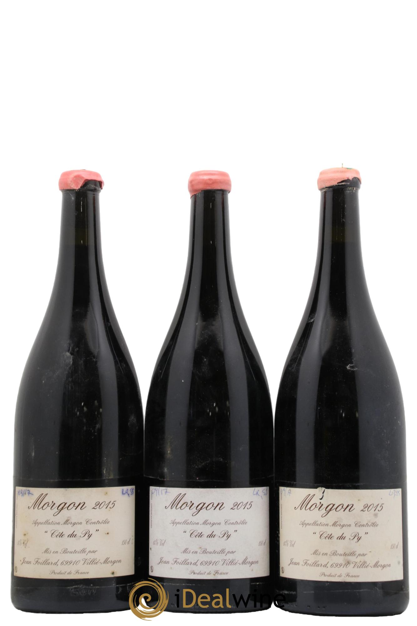 Morgon Côte du Py Jean Foillard 2015 - Posten von 3 Magnum - 0