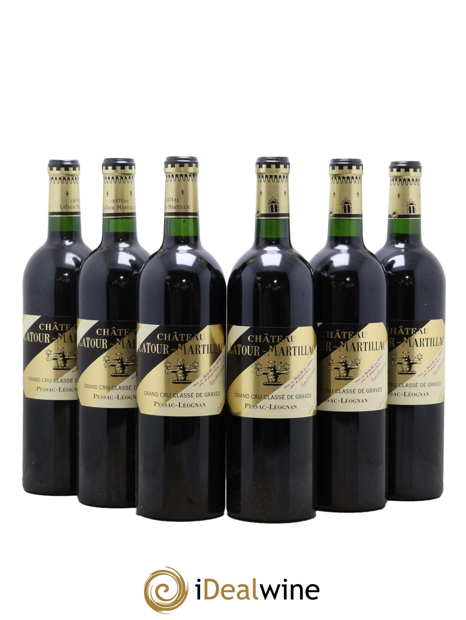 Château Latour-Martillac Cru Classé de Graves 2010 - Lot of 6 bottles - 0