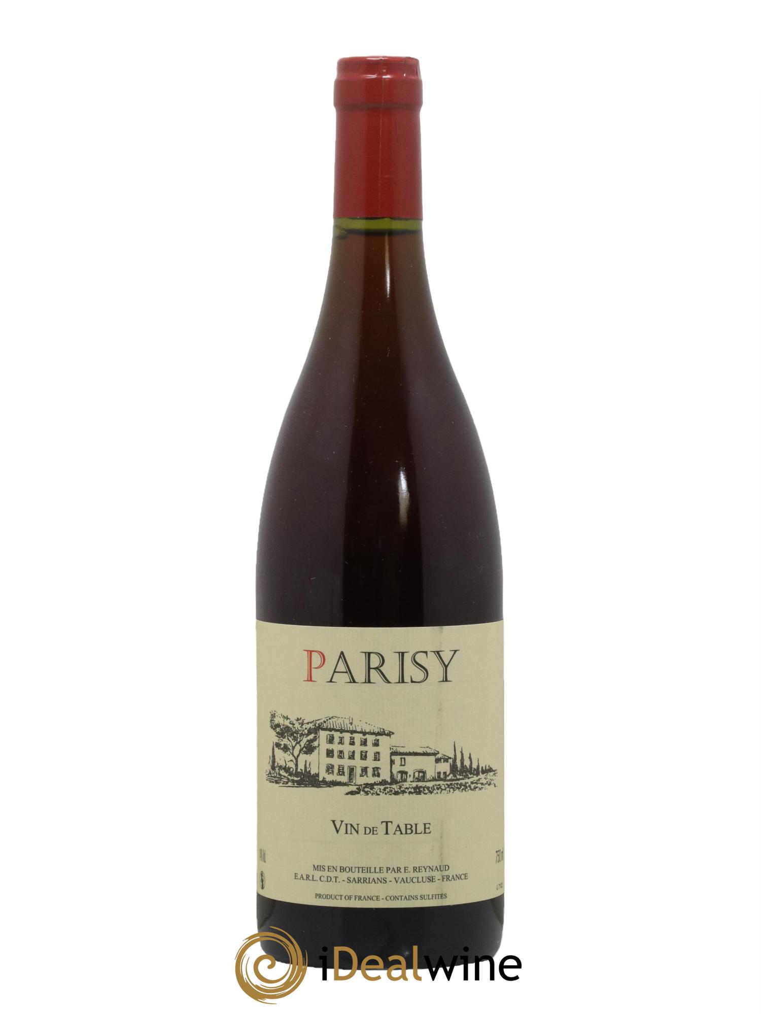 Vin de Table Parisy Emmanuel Reynaud - Lot de 1 bouteille - 0
