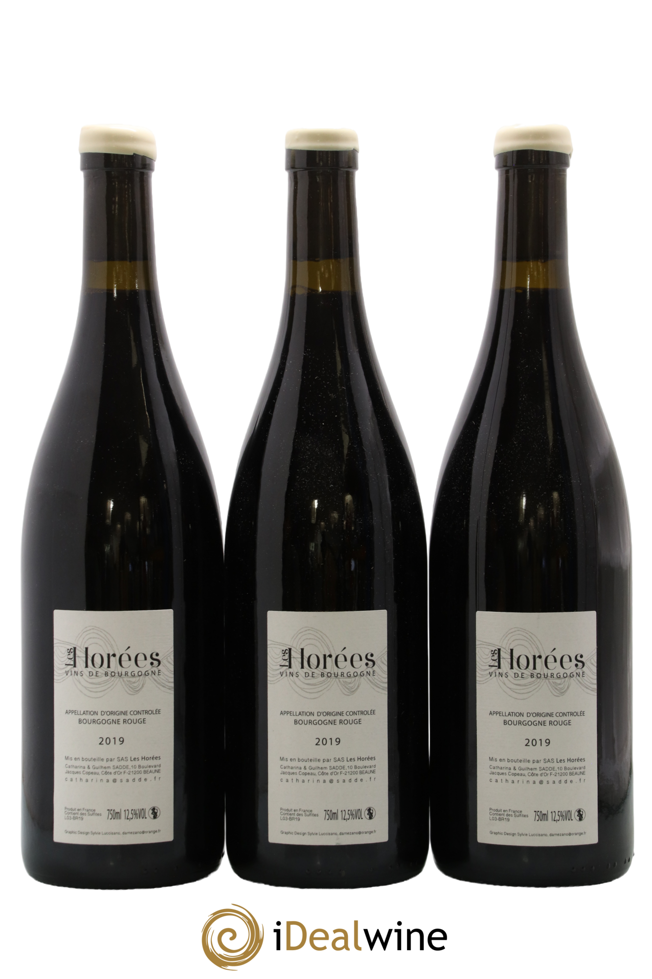 Bourgogne Le Vieux Sage Les Horées 2019 - Lot of 3 bottles - 1
