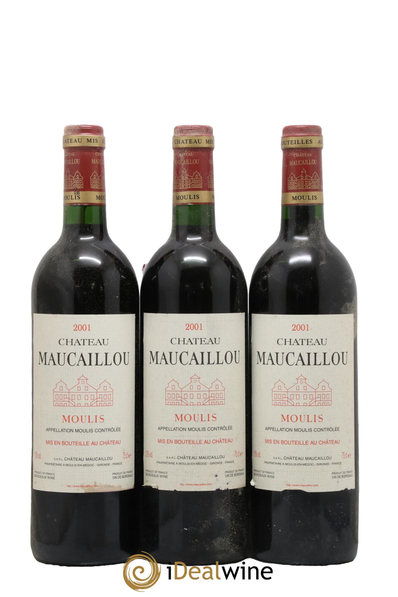 Château Maucaillou 2001 - Posten von 3 Flaschen - 0
