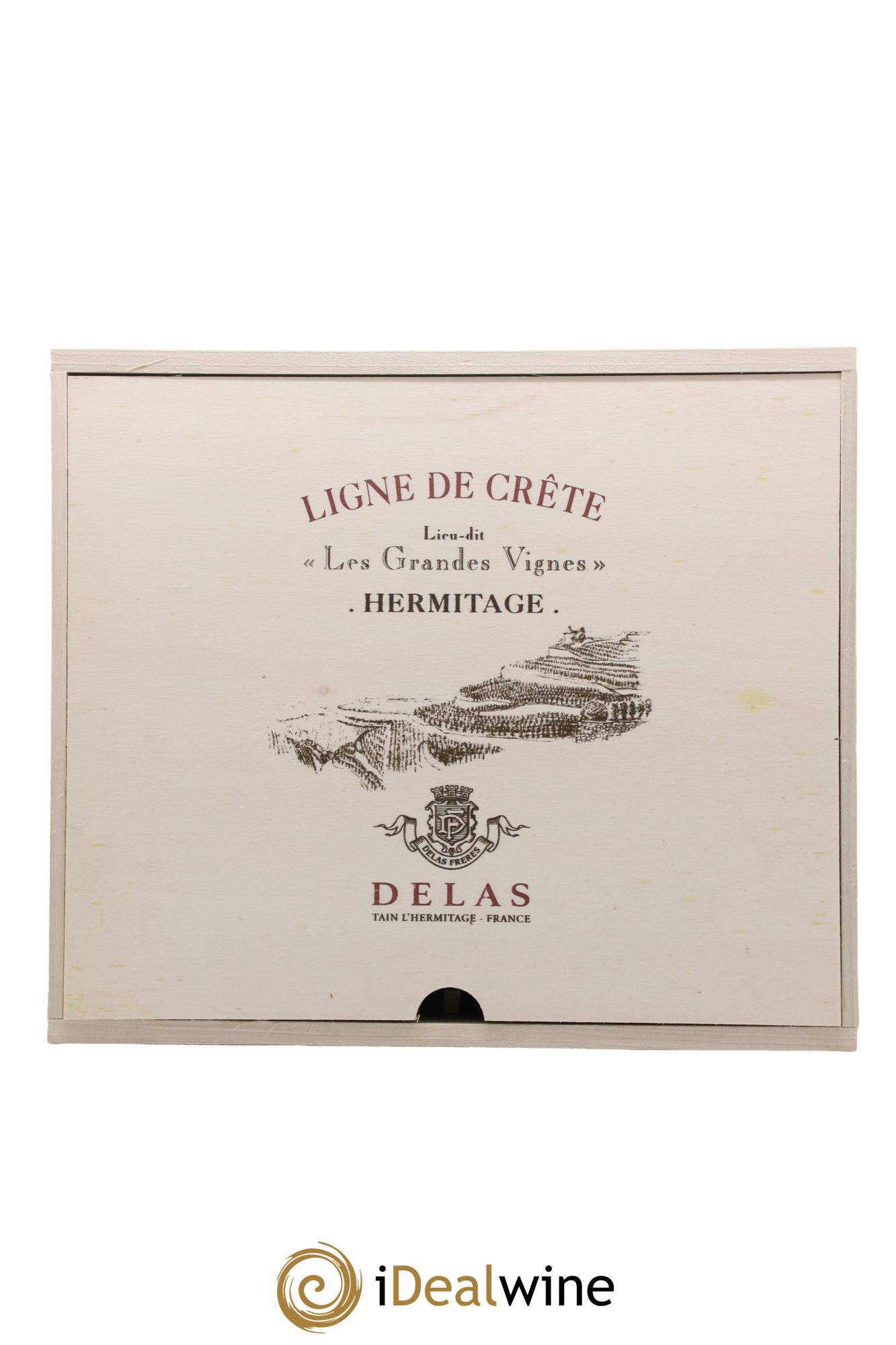 Hermitage Ligne de Crête Les Grandes Vignes Delas Frères vertical 2016/2017/2018/2019 - Lot de 4 bouteilles - 2